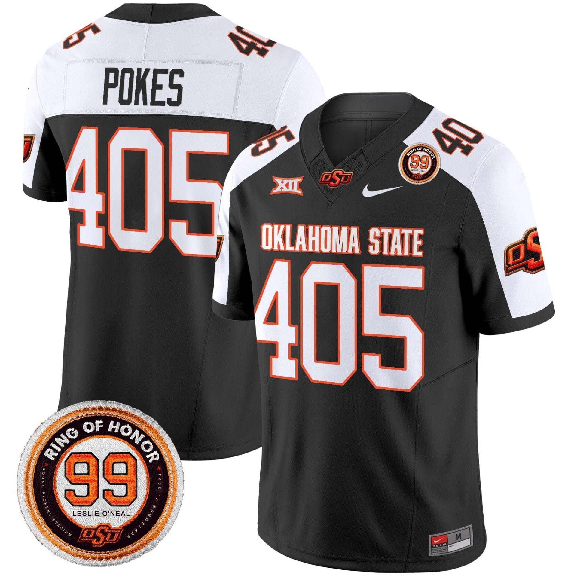 Oklahoma State Cowboys 2025 Vapor Limited Jersey - Leslie O'neal Patch - All Stitched - Image 34