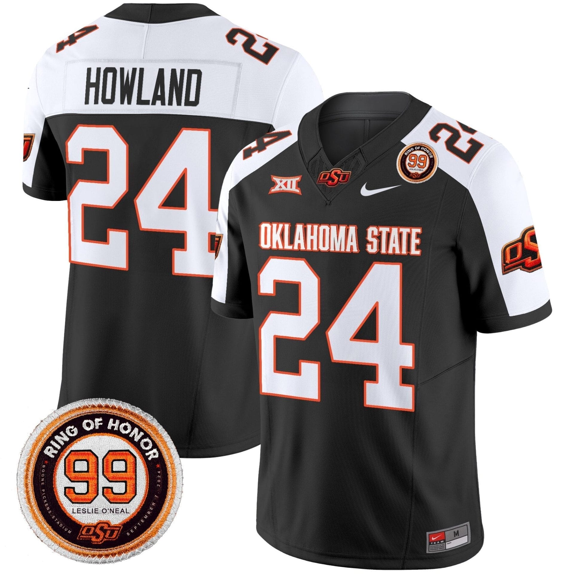Oklahoma State Cowboys 2025 Vapor Limited Jersey - Leslie O'neal Patch - All Stitched - Image 30
