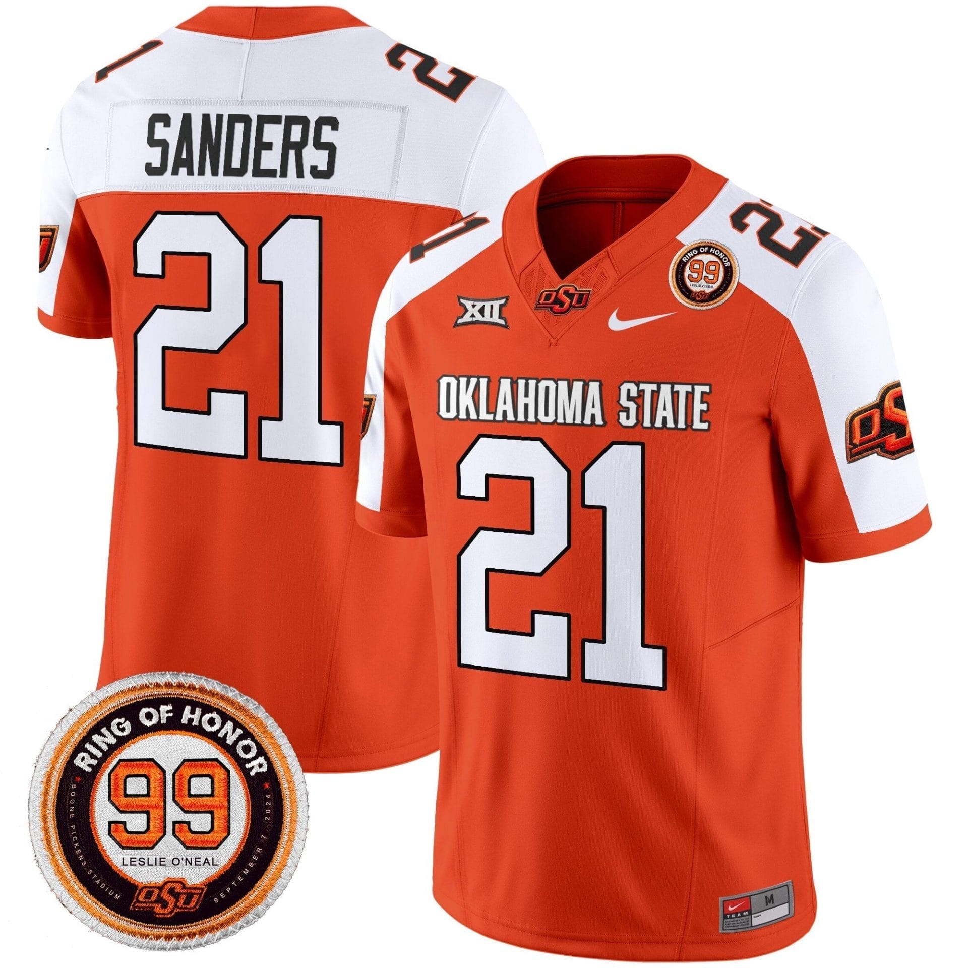 Oklahoma State Cowboys 2025 Vapor Limited Jersey - Leslie O'neal Patch - All Stitched - Image 38