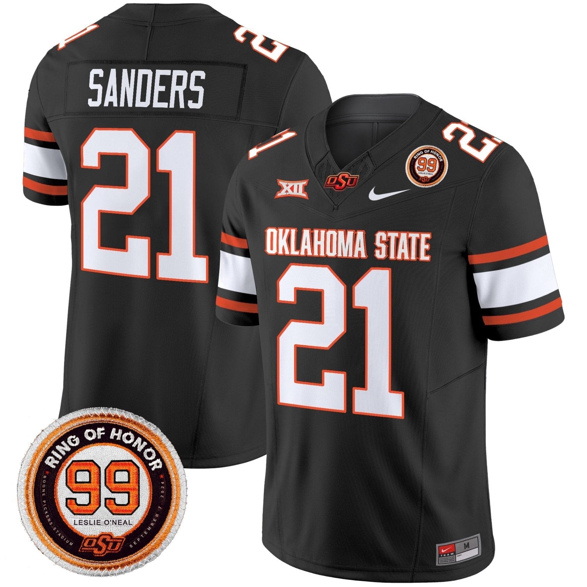 Oklahoma State Cowboys 2025 Vapor Limited Jersey - Leslie O'neal Patch - All Stitched - Image 13