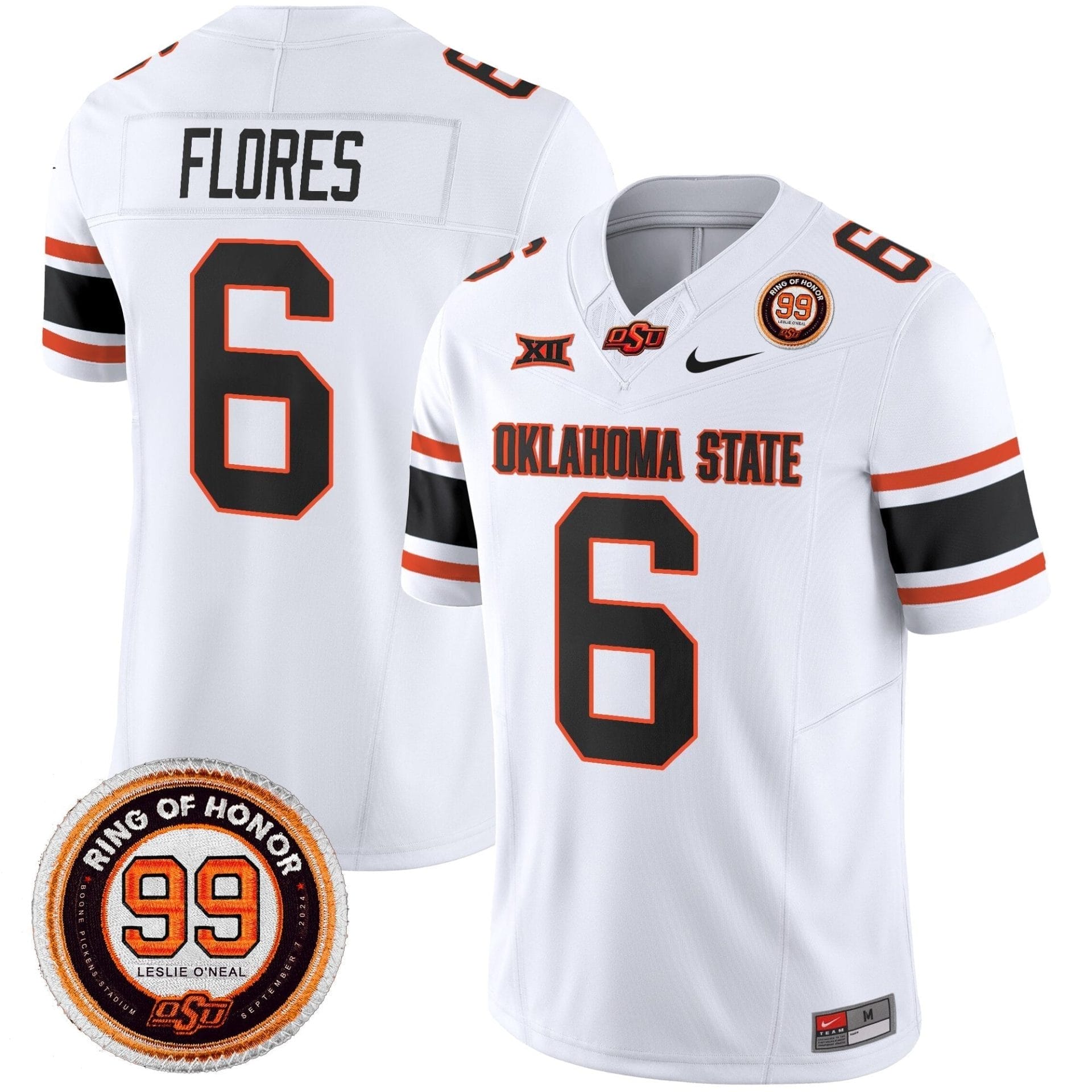 Oklahoma State Cowboys 2025 Vapor Limited Jersey - Leslie O'neal Patch - All Stitched - Image 22
