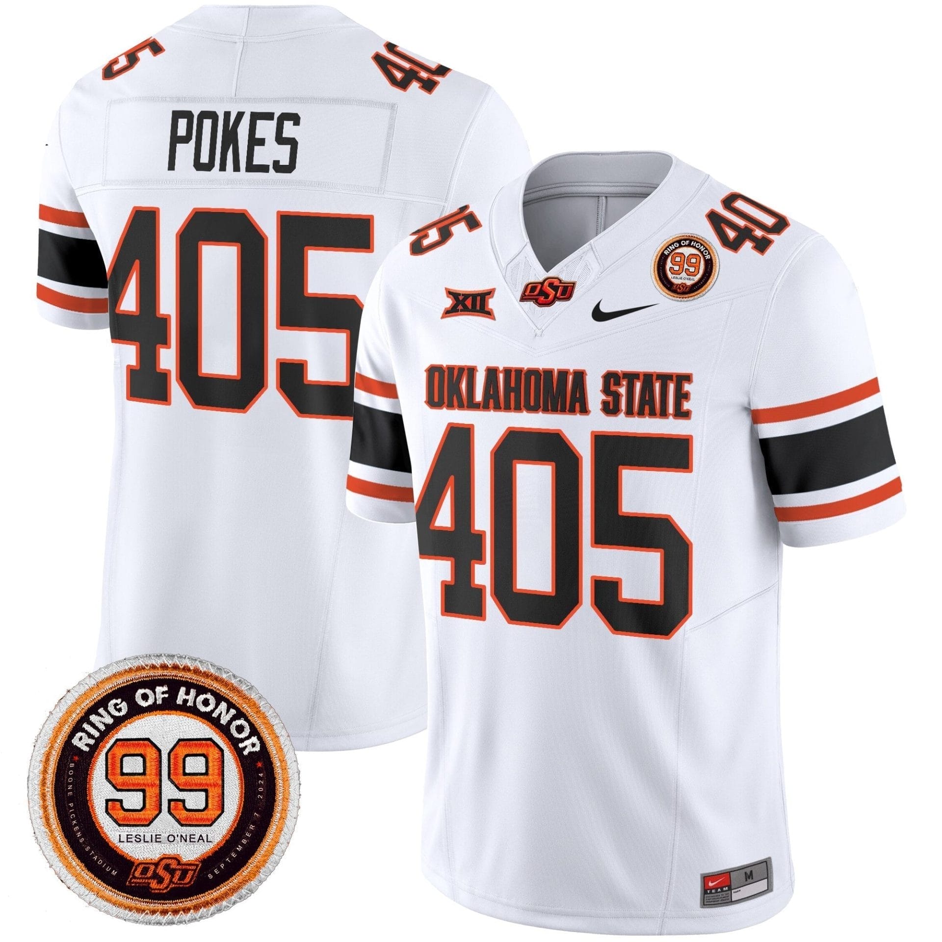 Oklahoma State Cowboys 2025 Vapor Limited Jersey - Leslie O'neal Patch - All Stitched - Image 19