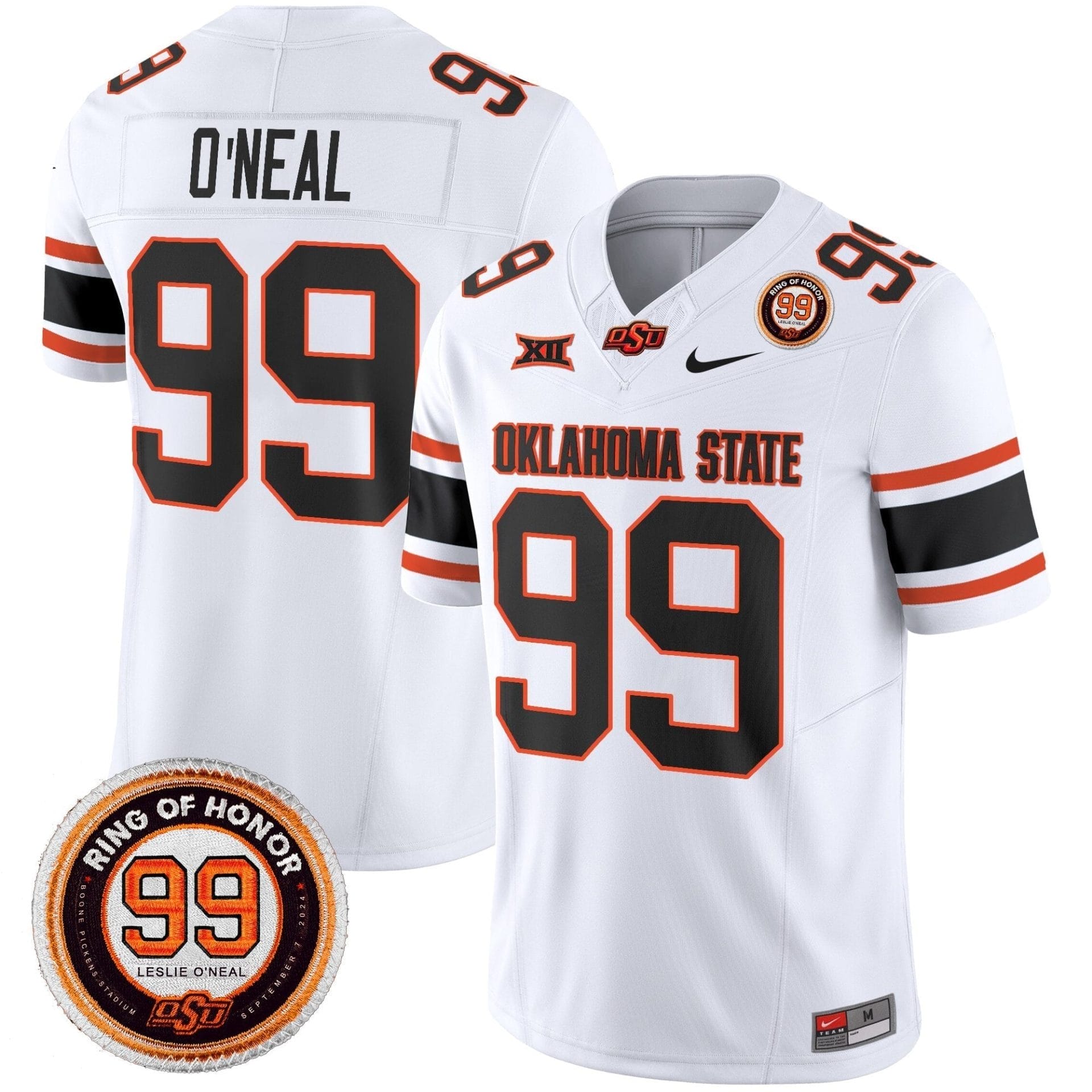 Oklahoma State Cowboys 2025 Vapor Limited Jersey - Leslie O'neal Patch - All Stitched - Image 20
