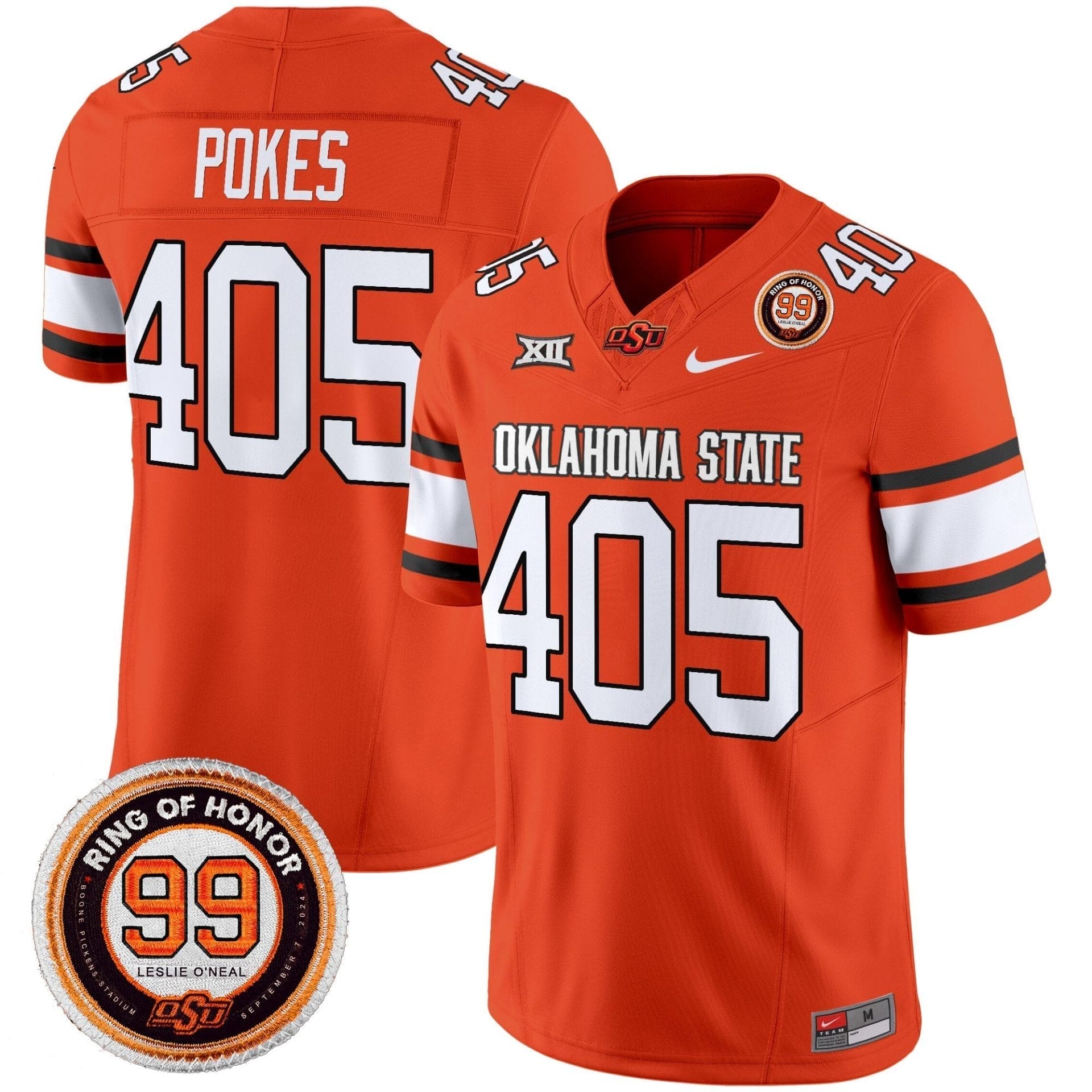 Oklahoma State Cowboys 2025 Vapor Limited Jersey - Leslie O'neal Patch - All Stitched - Image 41
