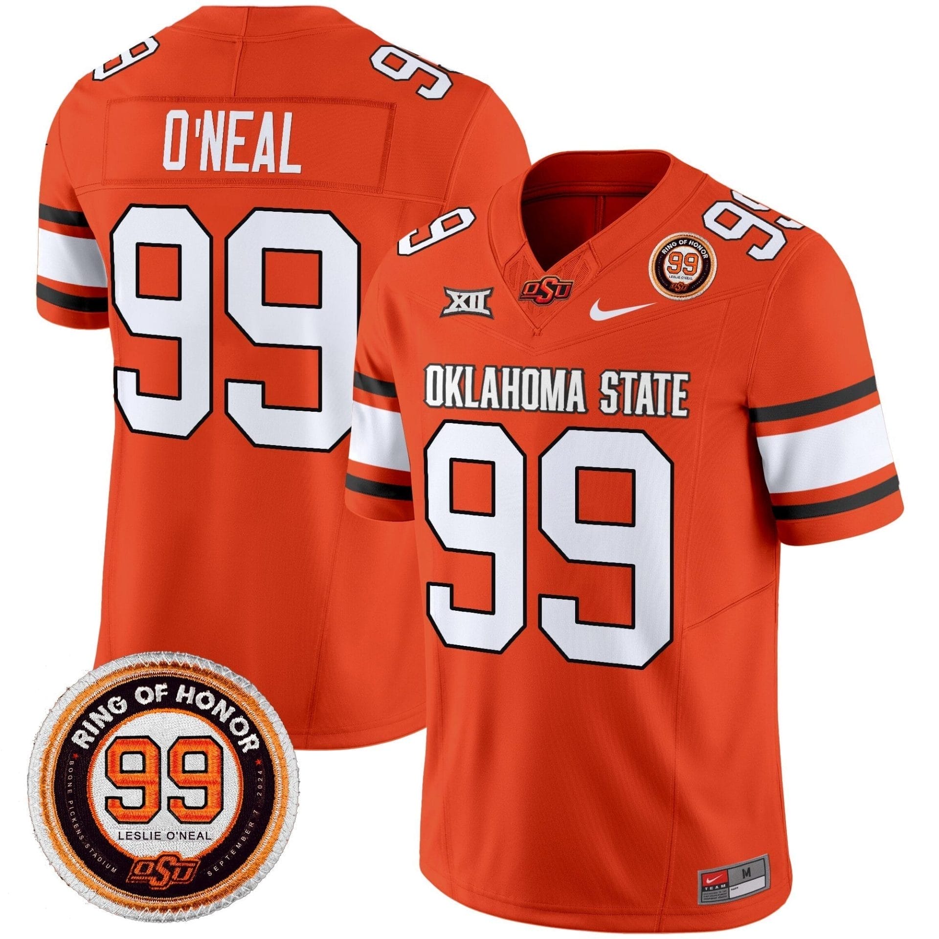 Oklahoma State Cowboys 2025 Vapor Limited Jersey - Leslie O'neal Patch - All Stitched - Image 42