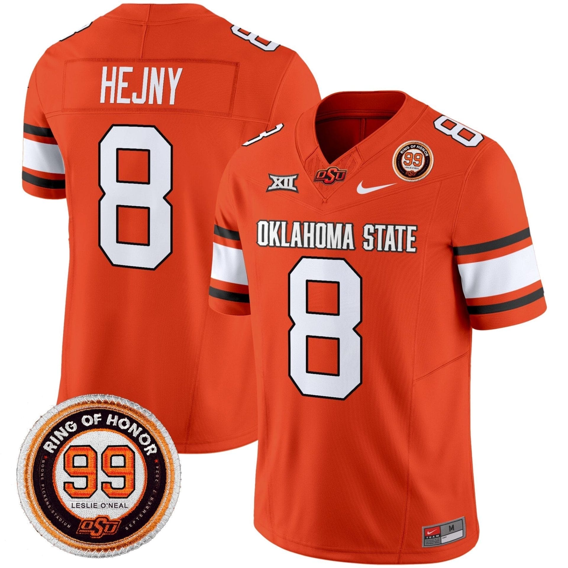 Oklahoma State Cowboys 2025 Vapor Limited Jersey - Leslie O'neal Patch - All Stitched - Image 23