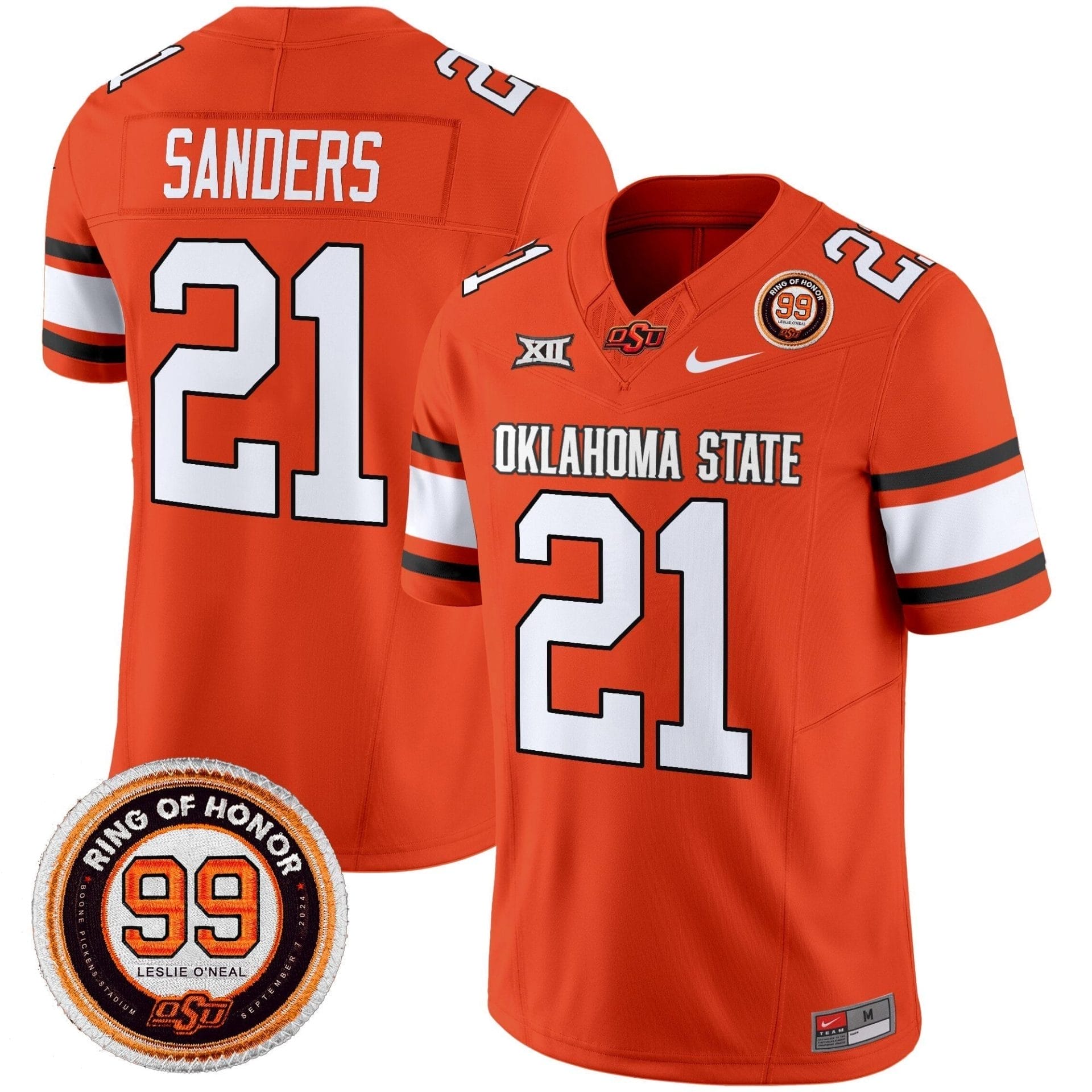 Oklahoma State Cowboys 2025 Vapor Limited Jersey - Leslie O'neal Patch - All Stitched - Image 45