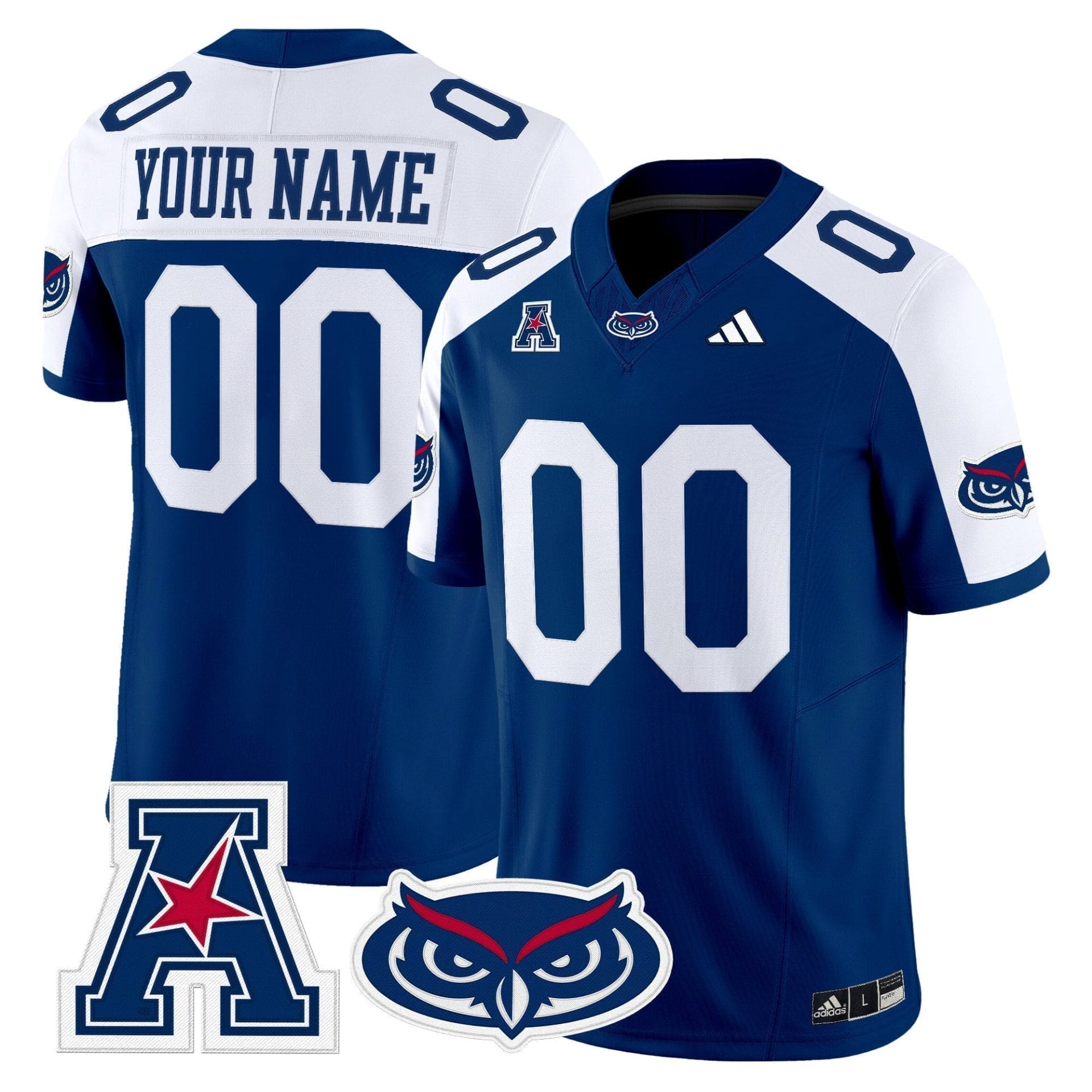 Custom Florida Atlantic Owls Jersey Name, Number 2025 Limited Stitched All Colors - Image 4