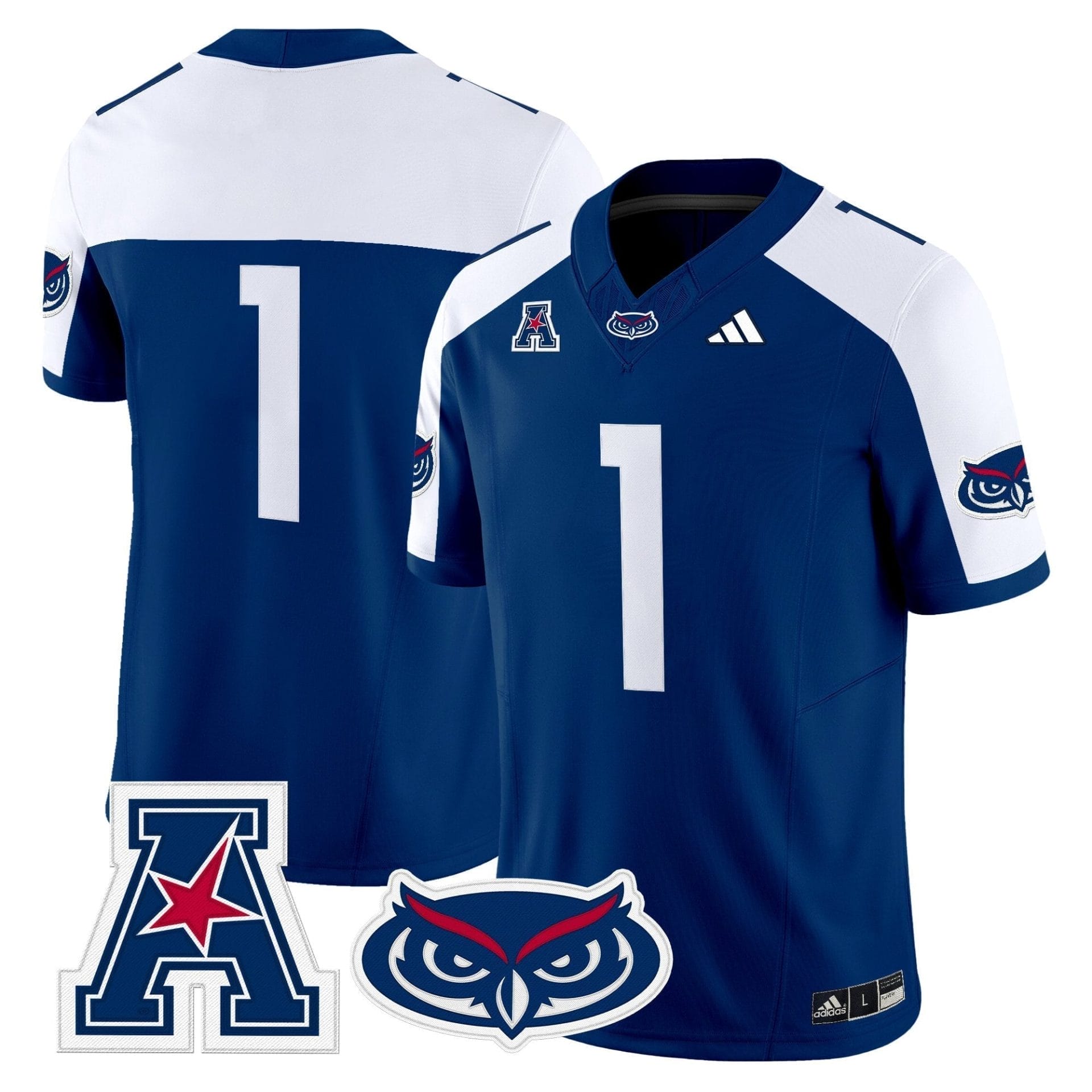Florida Atlantic Owls 2025 Vapor Limited Jersey - All Stitched - Image 17