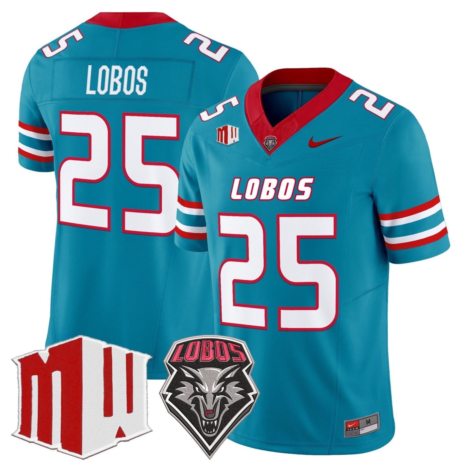 New Mexico Lobos 2025 Vapor Limited Jersey - All Stitched - Image 2