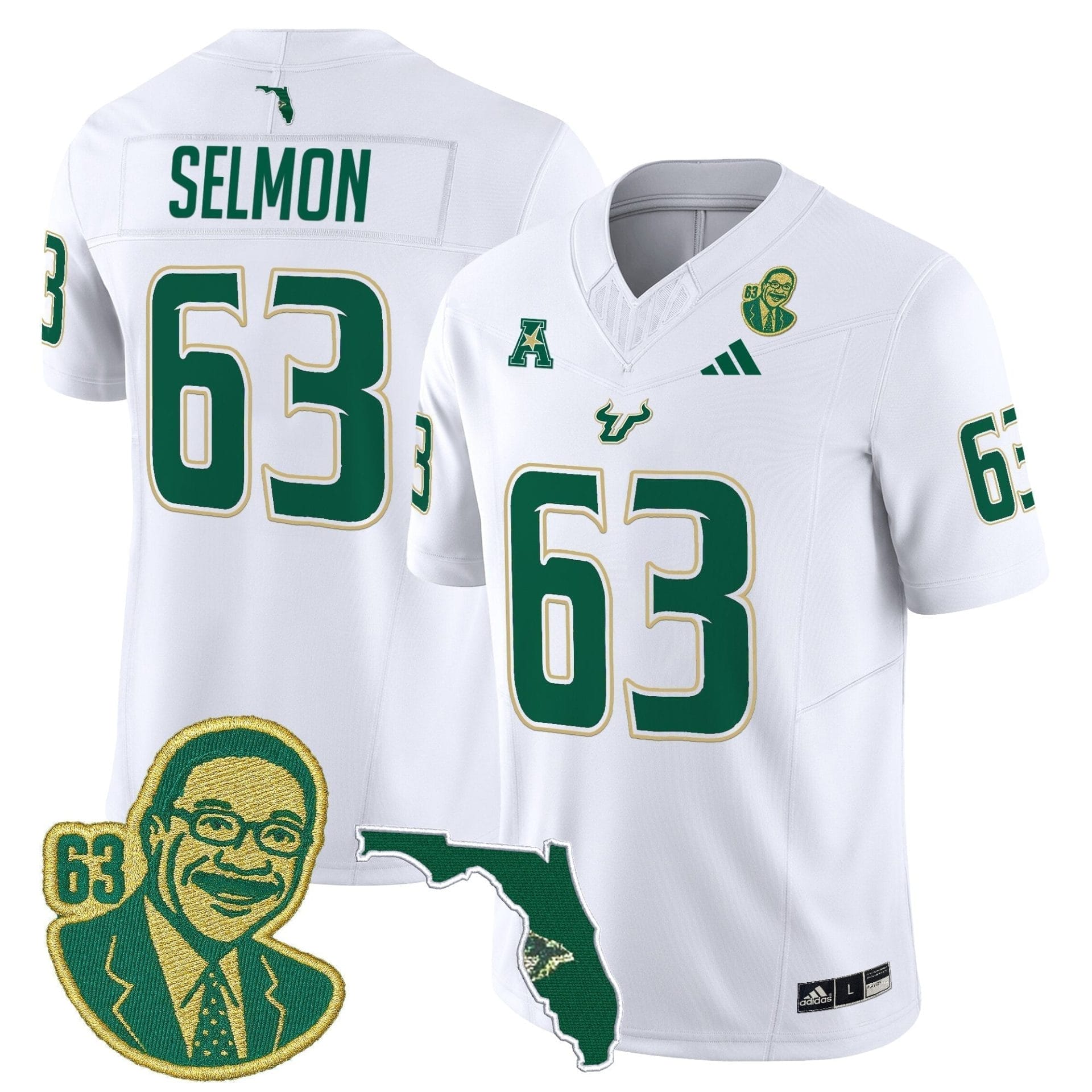 South Florida Bulls 'Lee Roy Selmon Legacy Edition' Vapor Limited Jersey - All Stitched - Image 23