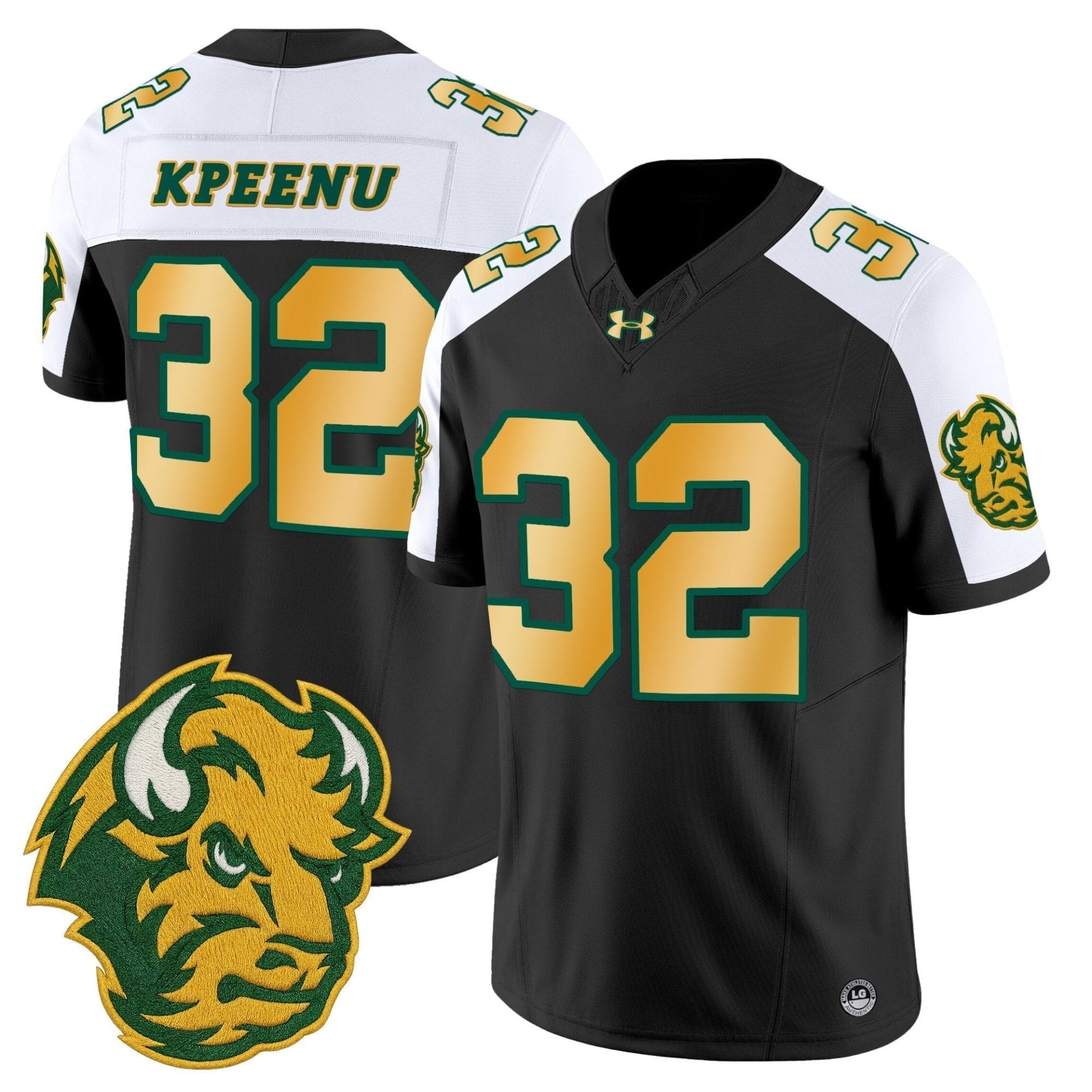 North Dakota State Bison Vapor Limited Jersey - All Stitched - Image 27