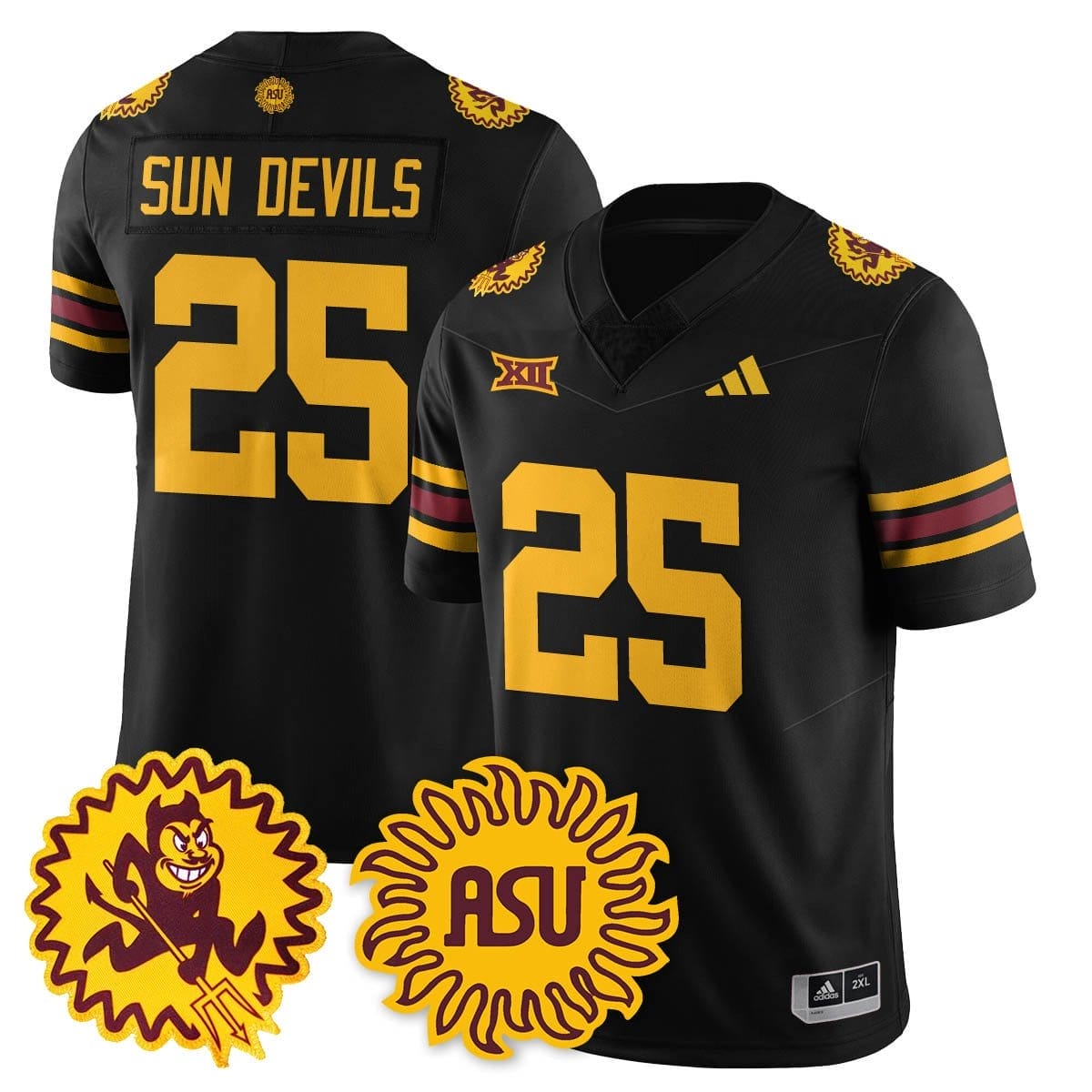 Arizona State Sun Devils 1975 Throwback Uniform - All Stitched - Image 5