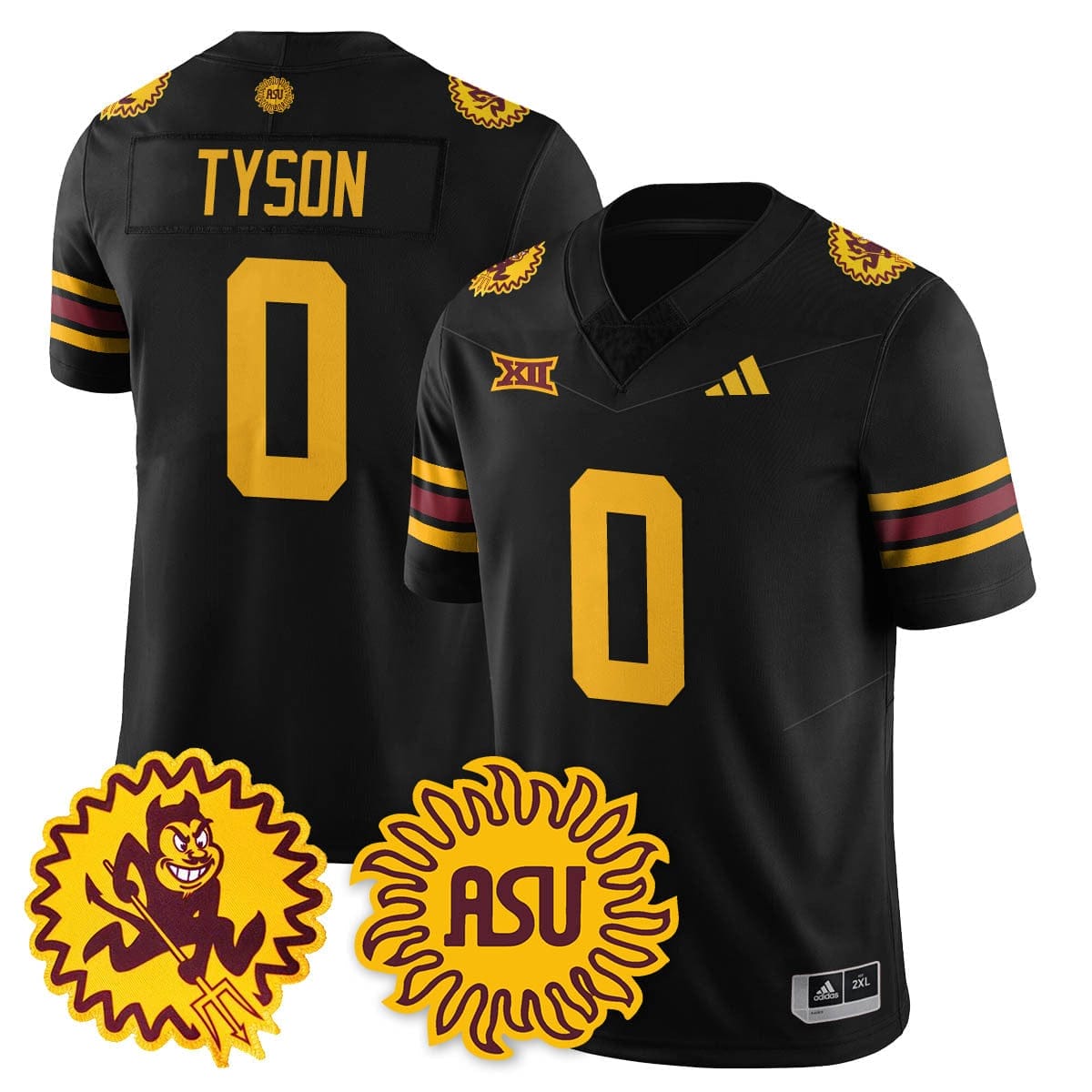 Arizona State Sun Devils 1975 Throwback Uniform - All Stitched - Image 18