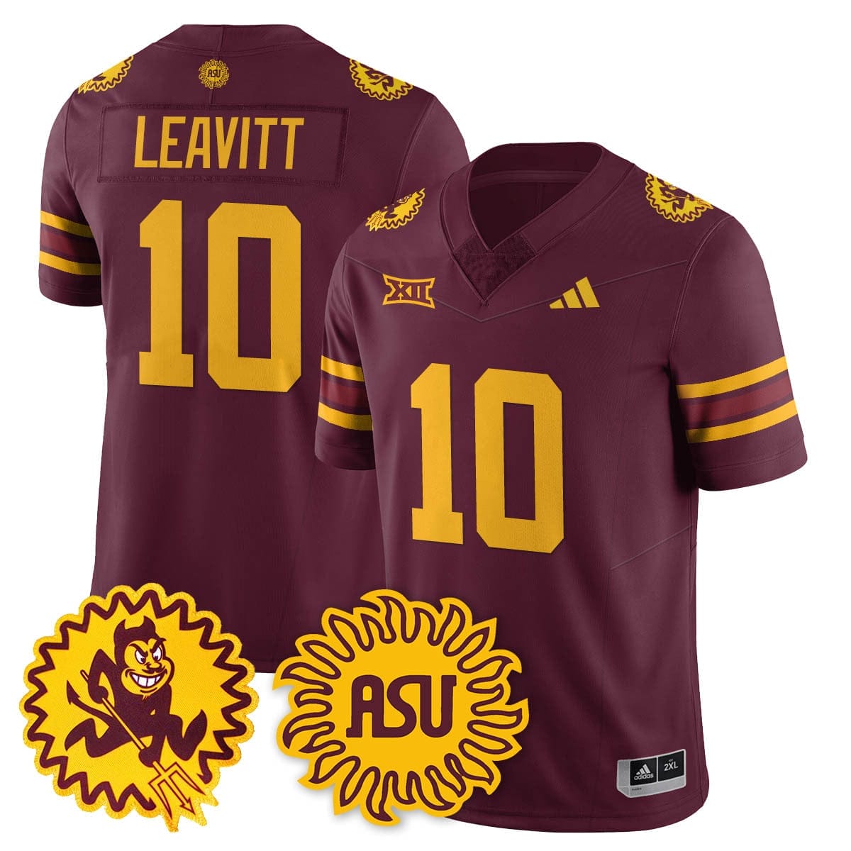 Arizona State Sun Devils 1975 Throwback Uniform - All Stitched - Image 2