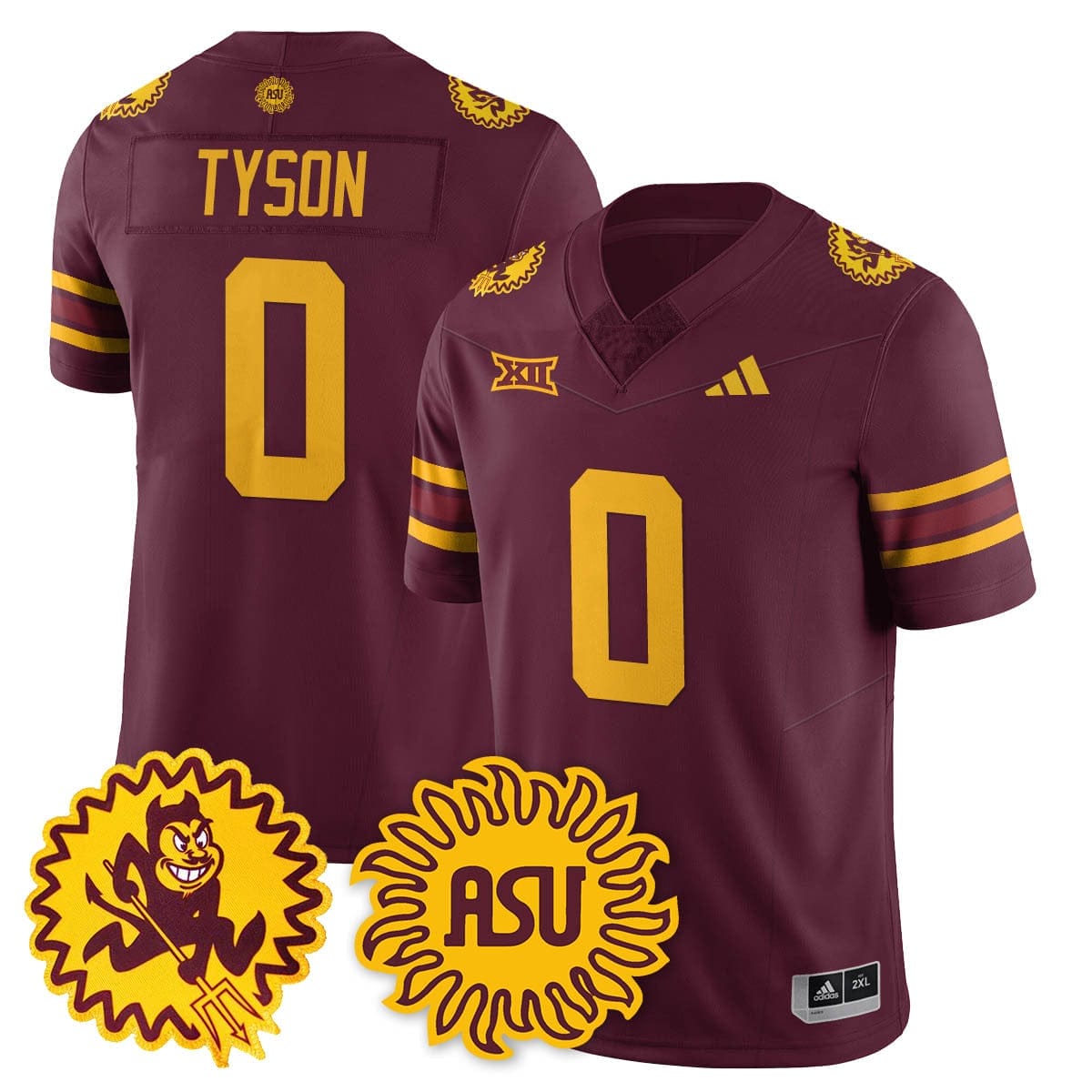 Arizona State Sun Devils 1975 Throwback Uniform - All Stitched - Image 6