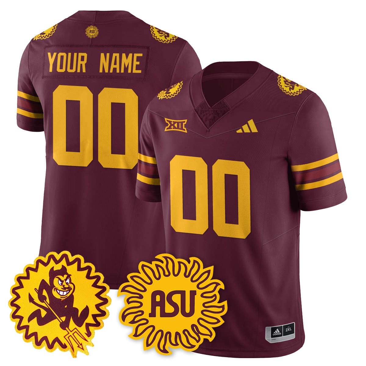 Arizona State Sun Devils 1975 Throwback Uniform - All Stitched - Image 7