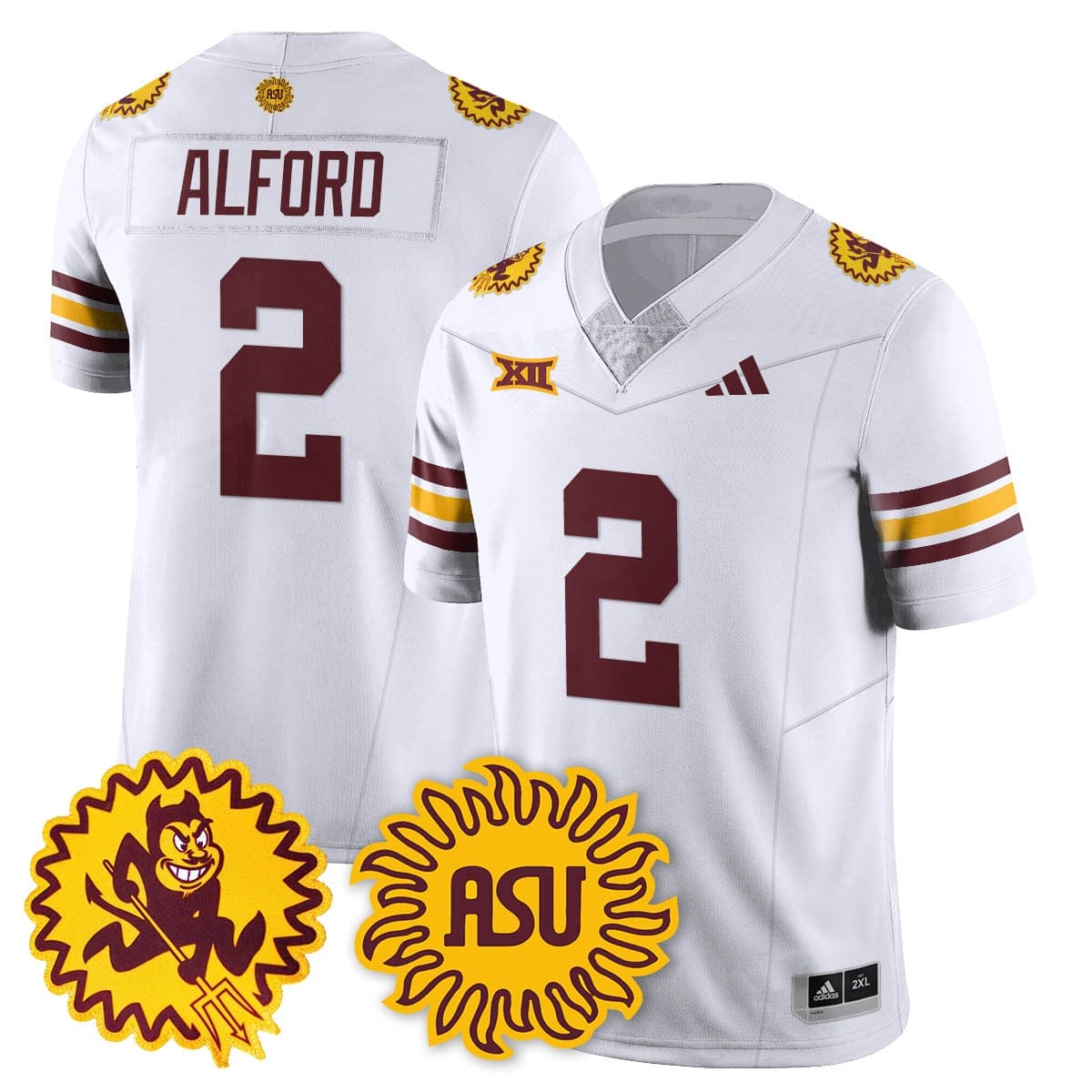 Arizona State Sun Devils 1975 Throwback Uniform - All Stitched - Image 8