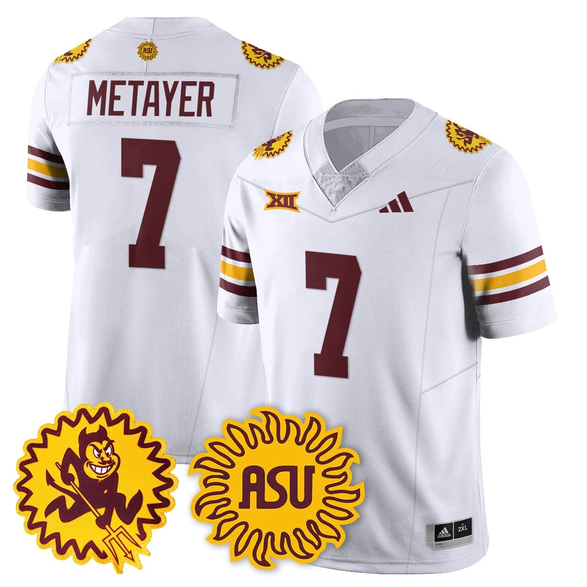 Arizona State Sun Devils 1975 Throwback Uniform - All Stitched - Image 10
