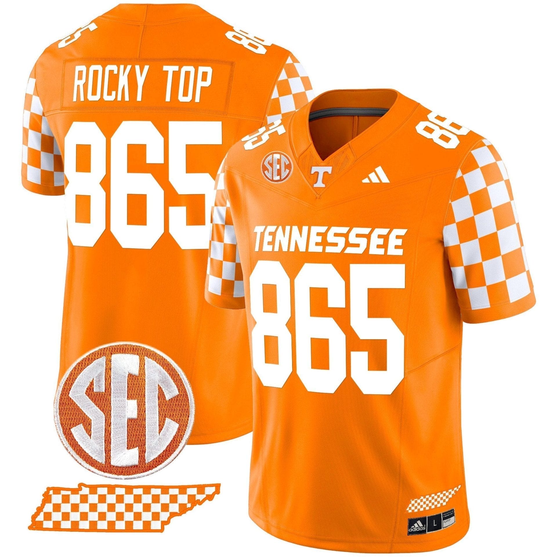 Men's Tennessee Volunteers 'Rebrand 2026' Checkerboard Vapor Limited Jersey - All Stitched - Image 2