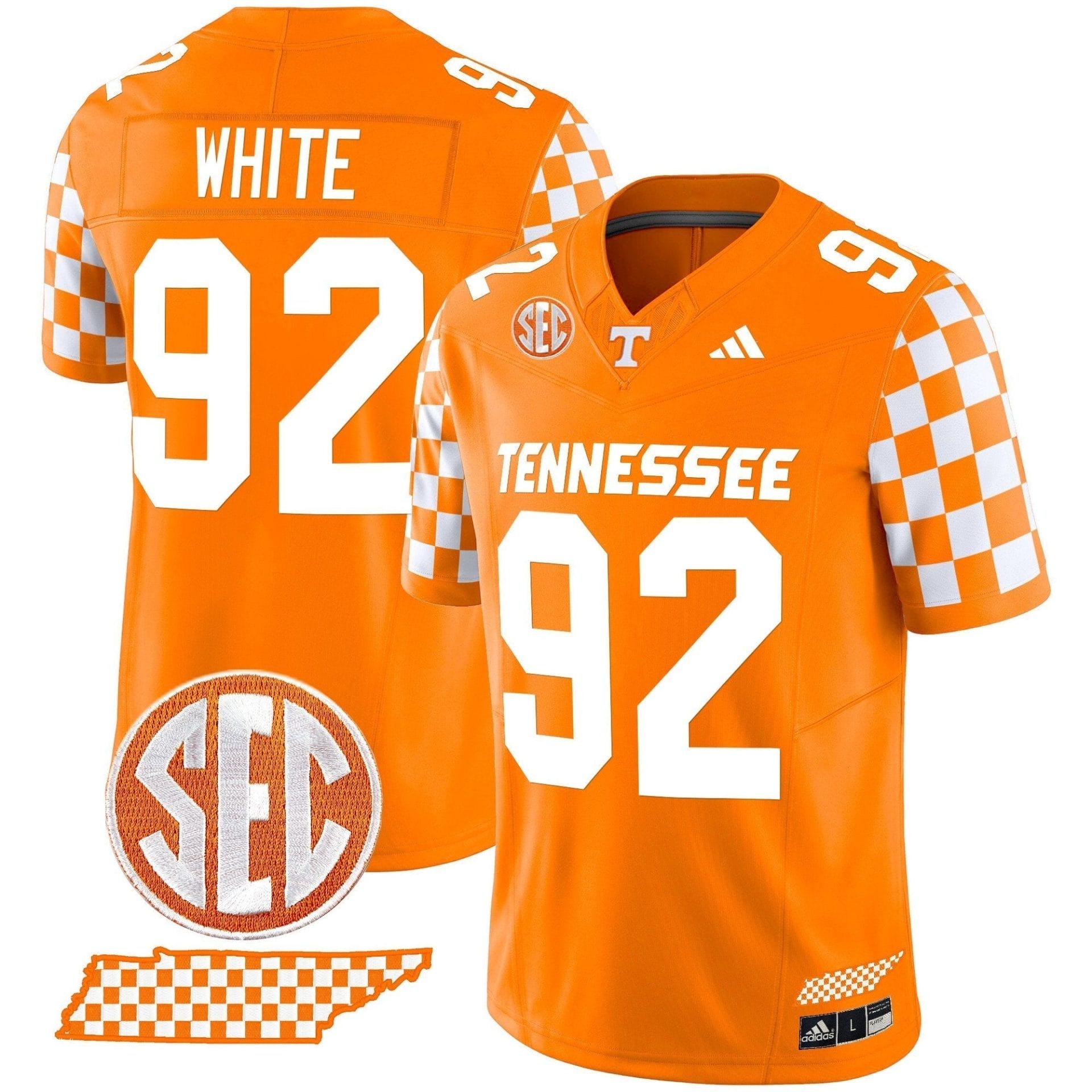 Men's Tennessee Volunteers 'Rebrand 2026' Checkerboard Vapor Limited Jersey - All Stitched - Image 6