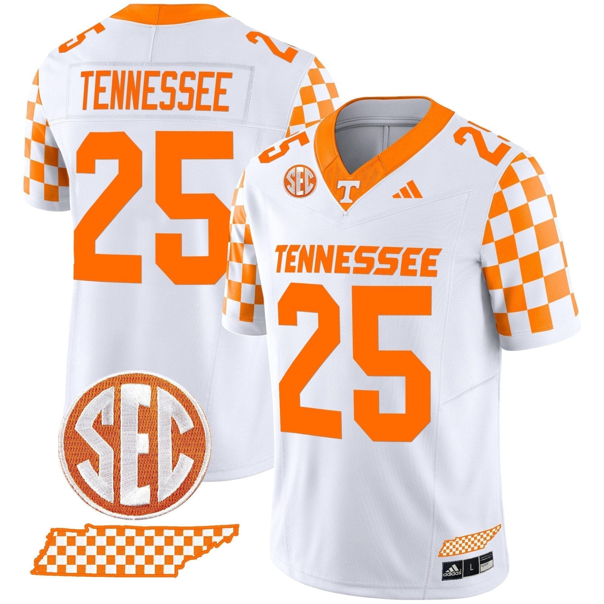 Men's Tennessee Volunteers 'Rebrand 2026' Checkerboard Vapor Limited Jersey - All Stitched - Image 46