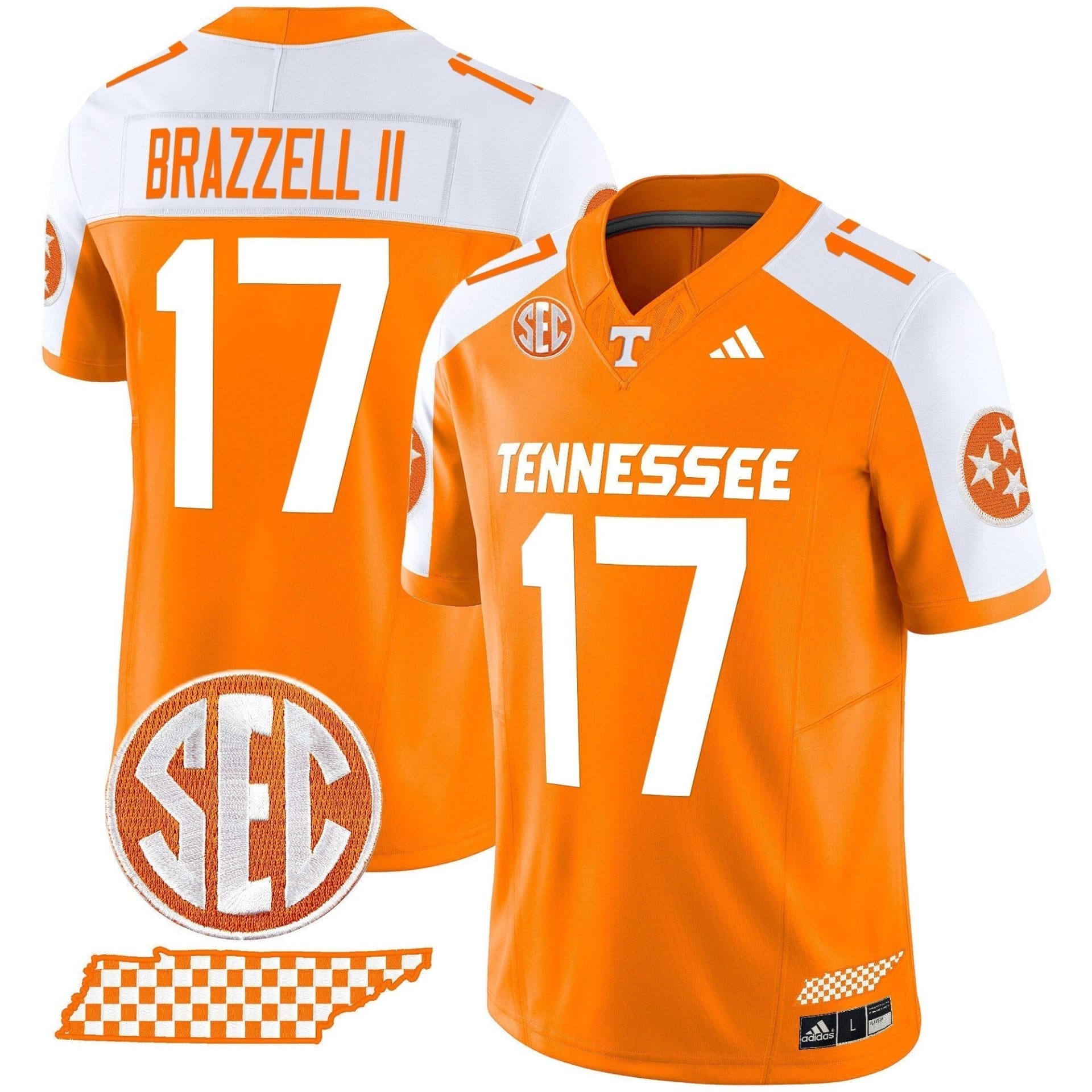 Men's Tennessee Volunteers 'Rebrand 2026' Checkerboard Vapor Limited Jersey - All Stitched - Image 24
