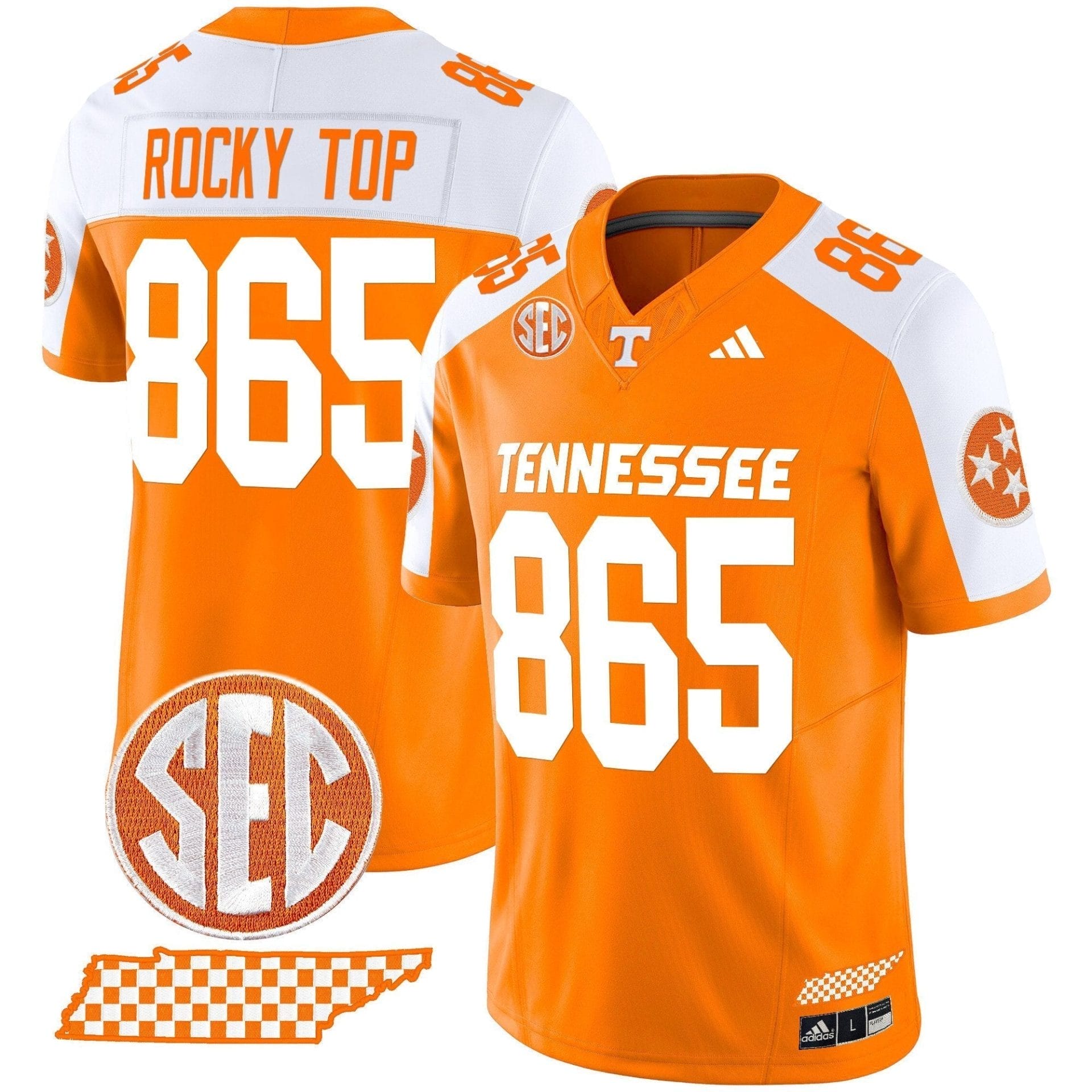 Men's Tennessee Volunteers 'Rebrand 2026' Checkerboard Vapor Limited Jersey - All Stitched - Image 21