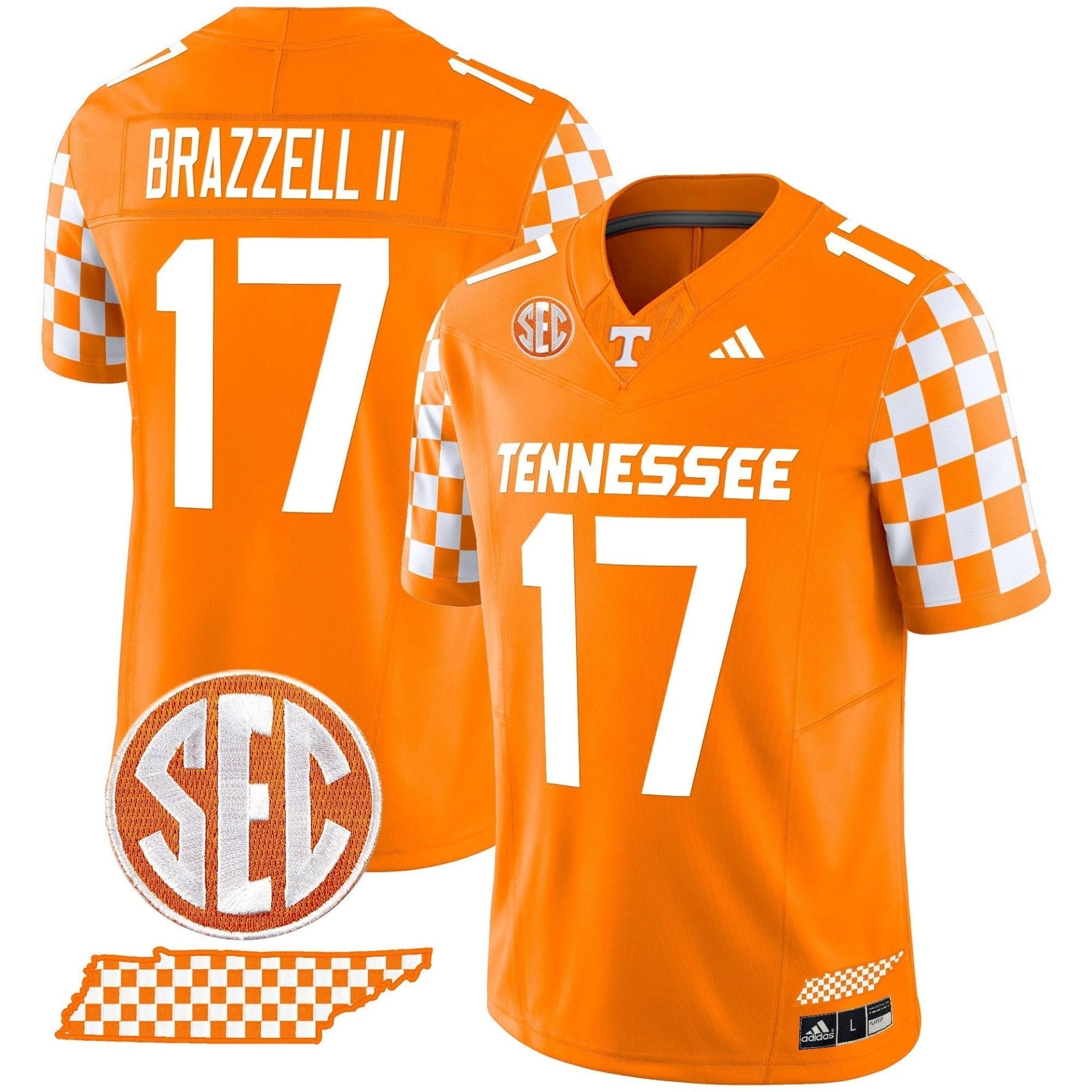 Men's Tennessee Volunteers 'Rebrand 2026' Checkerboard Vapor Limited Jersey - All Stitched - Image 5