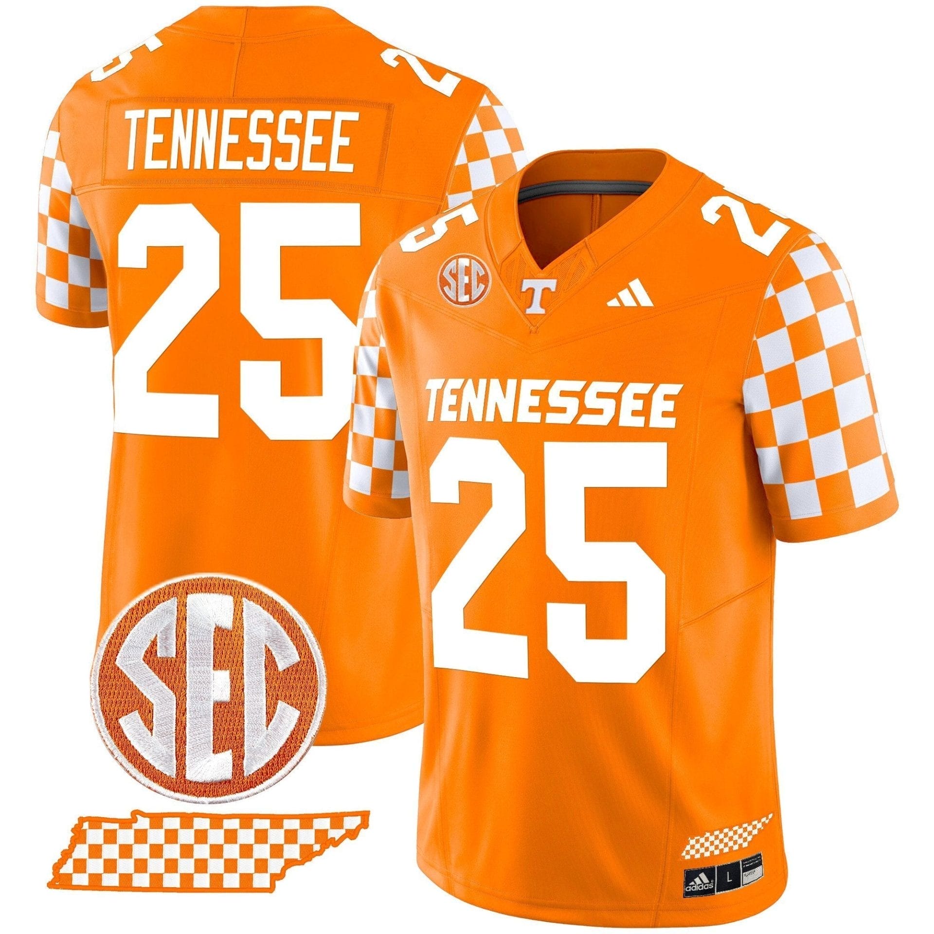 Men's Tennessee Volunteers 'Rebrand 2026' Checkerboard Vapor Limited Jersey - All Stitched - Image 8