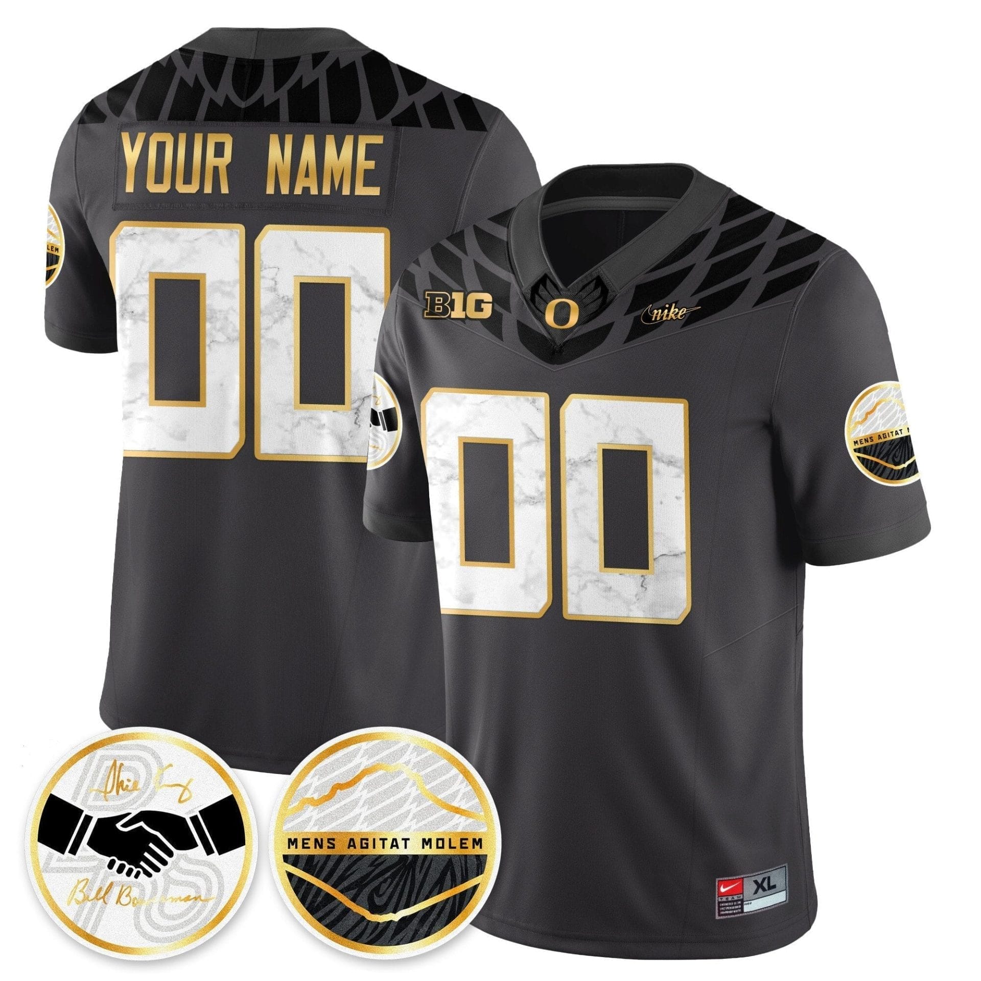 Custom Oregon Ducks 2025 "Shoe Duck" Jersey - All Stitched - Image 2