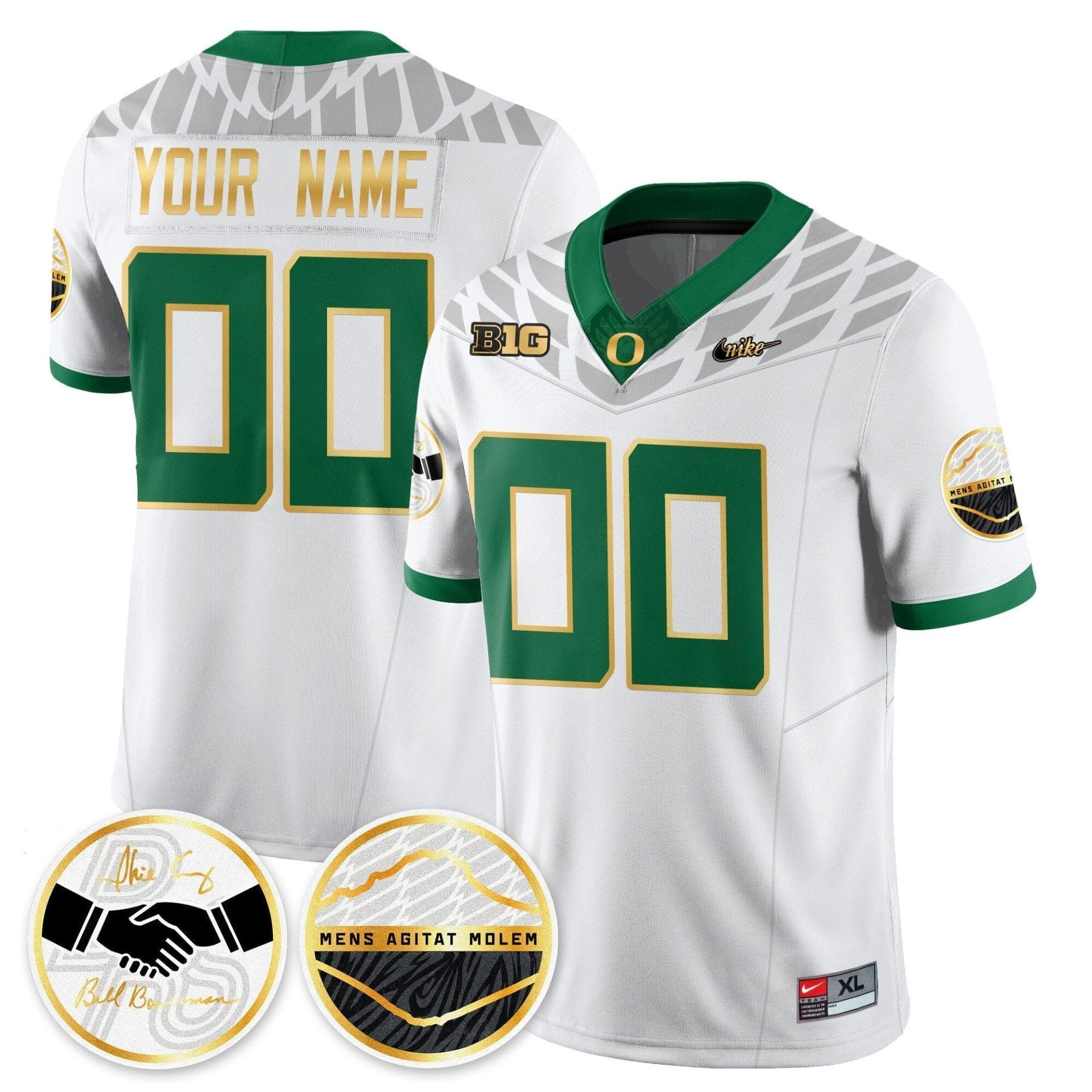 Custom Oregon Ducks 2025 "Shoe Duck" Jersey - All Stitched - Image 3