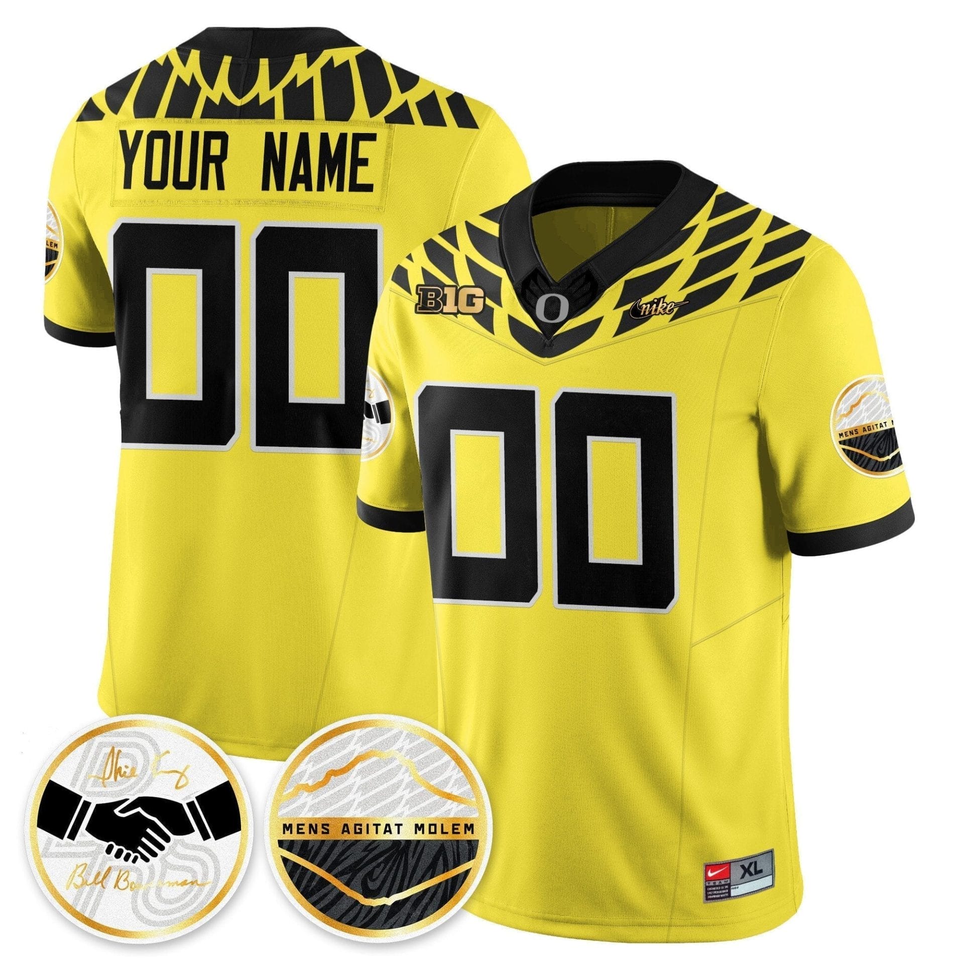 Custom Oregon Ducks 2025 "Shoe Duck" Jersey - All Stitched - Image 5