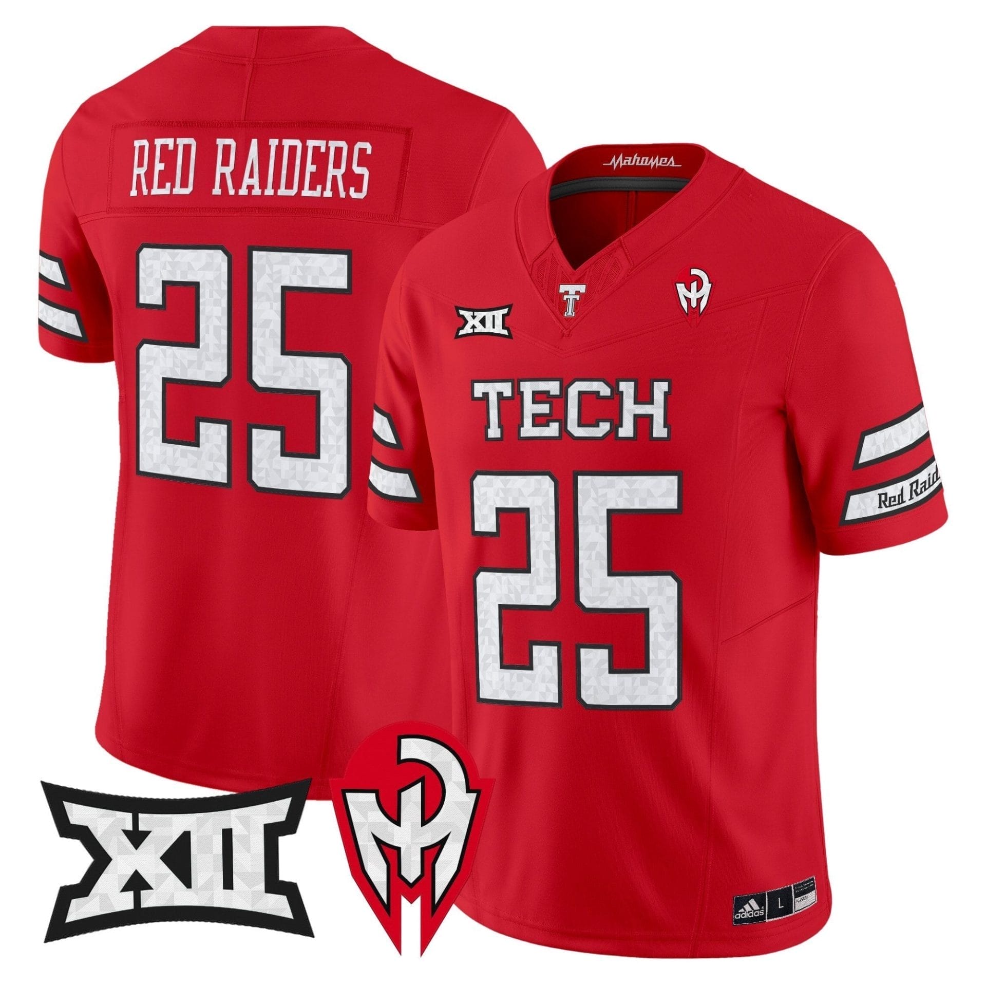 Texas Tech Red Raiders 'Too Cold' Vapor Limited Jersey - Mahomes Collection - All Stitched - Image 3