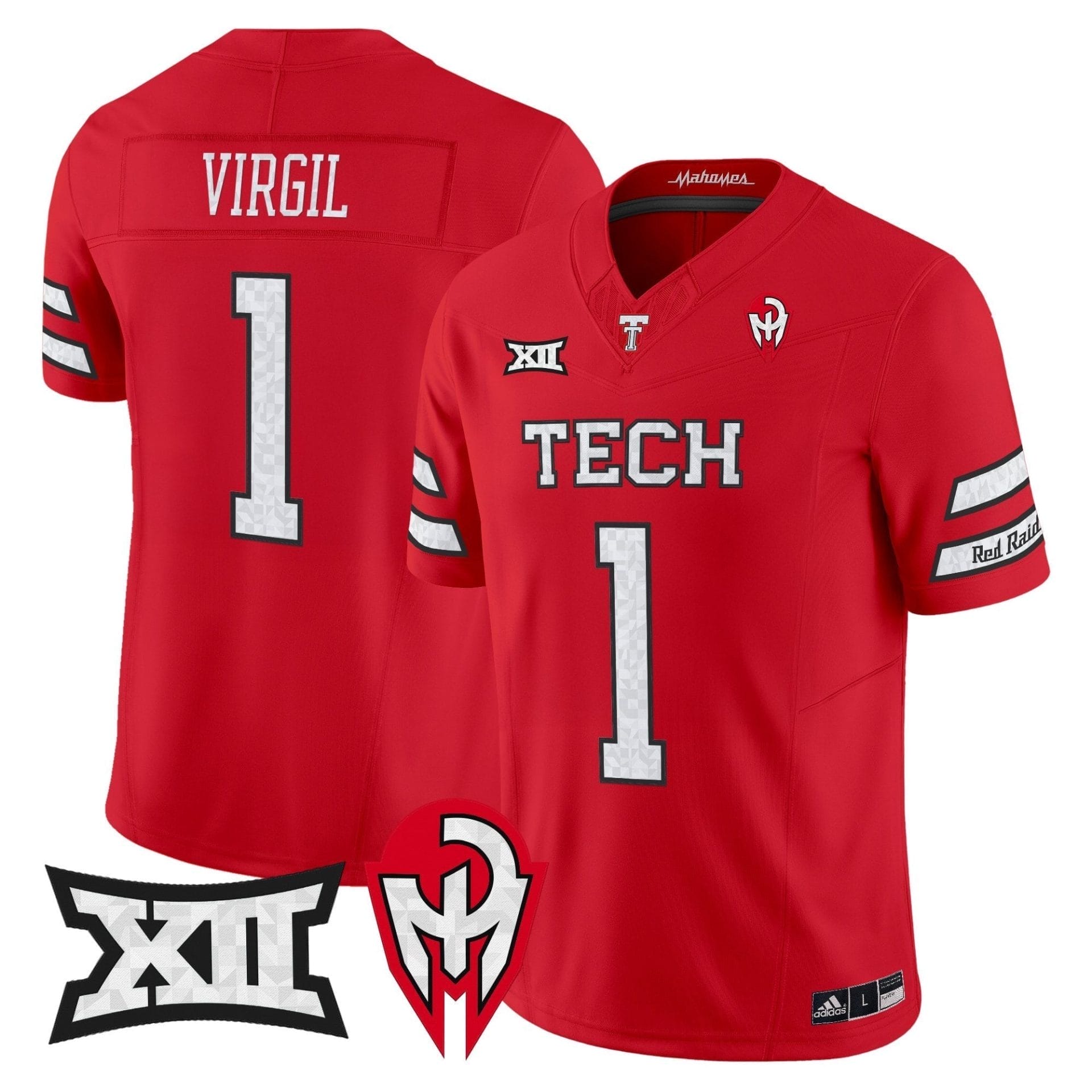 Texas Tech Red Raiders 'Too Cold' Vapor Limited Jersey - Mahomes Collection - All Stitched - Image 35