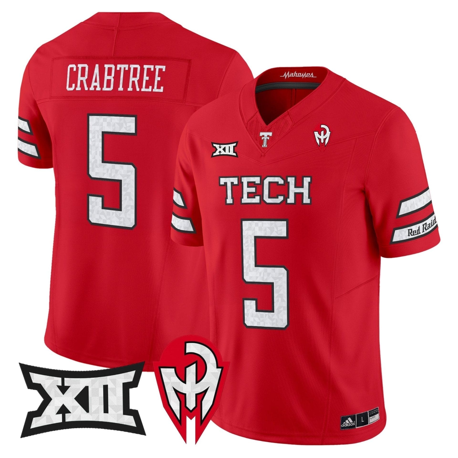 Texas Tech Red Raiders 'Too Cold' Vapor Limited Jersey - Mahomes Collection - All Stitched - Image 2