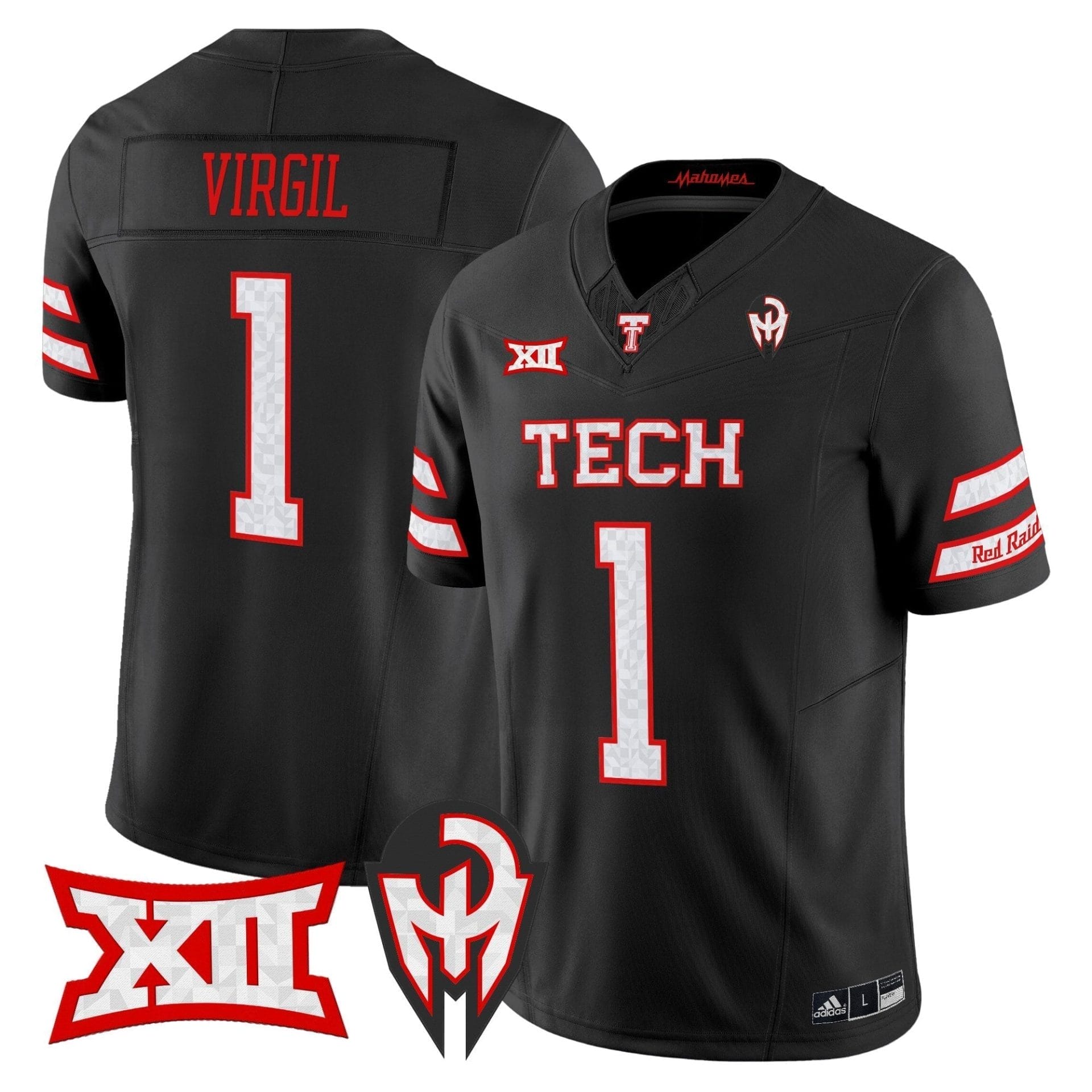 Texas Tech Red Raiders 'Too Cold' Vapor Limited Jersey - Mahomes Collection - All Stitched - Image 11