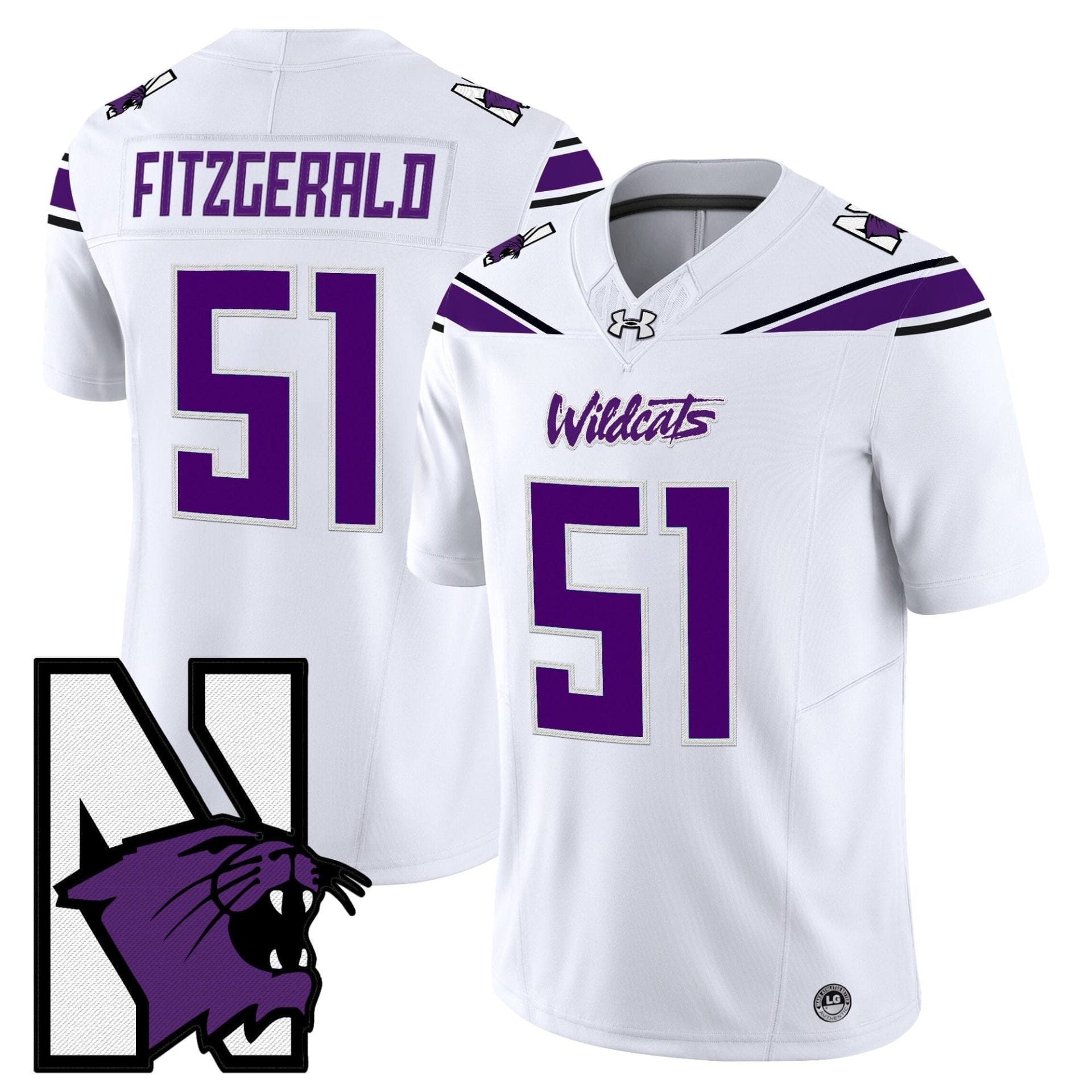 Northwestern Wildcats Honoring ’95 Vapor Limited Jersey - All Stitched - Image 2