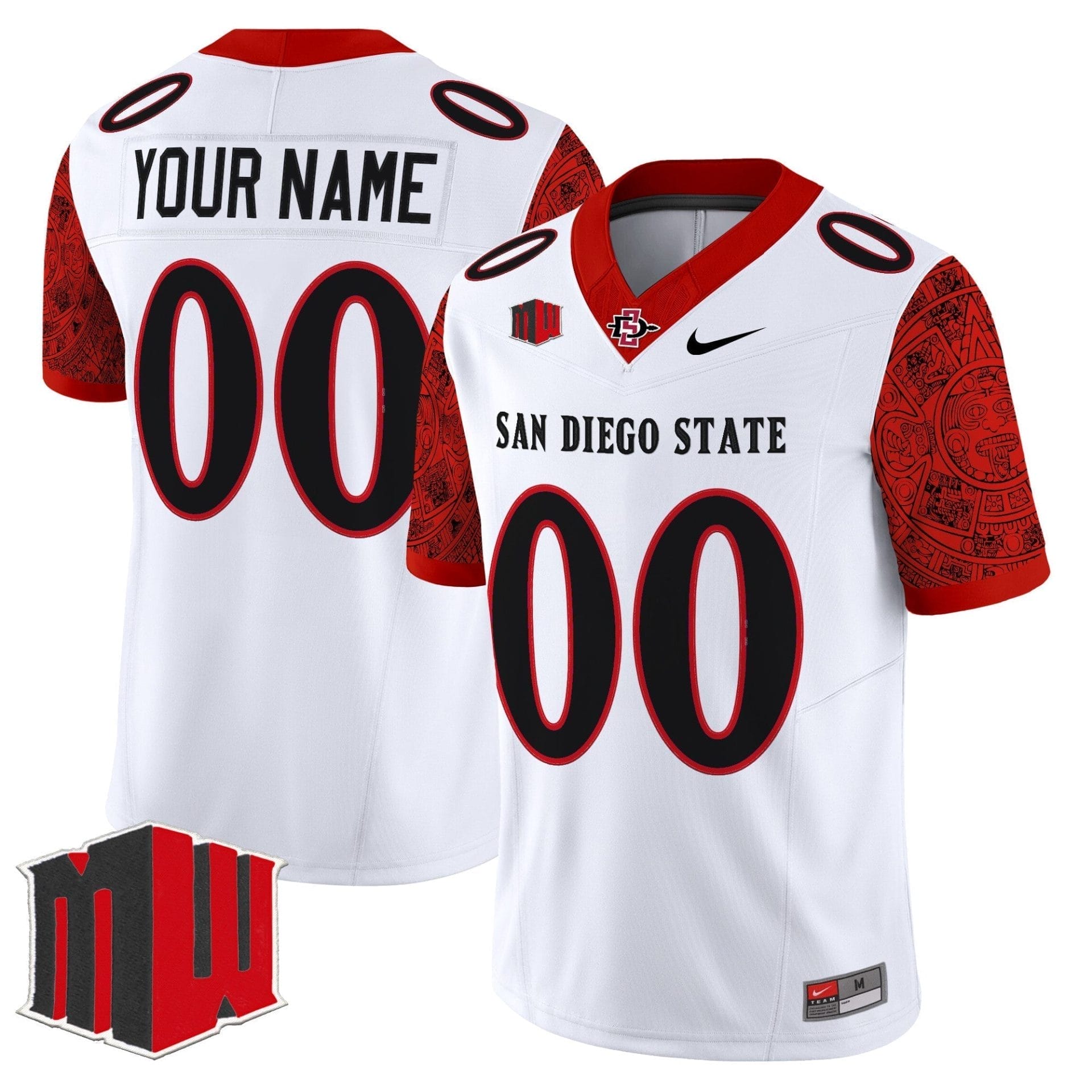 San Diego State Aztecs 2025 Vapor Limited Custom Jersey - All Stitched - Image 2