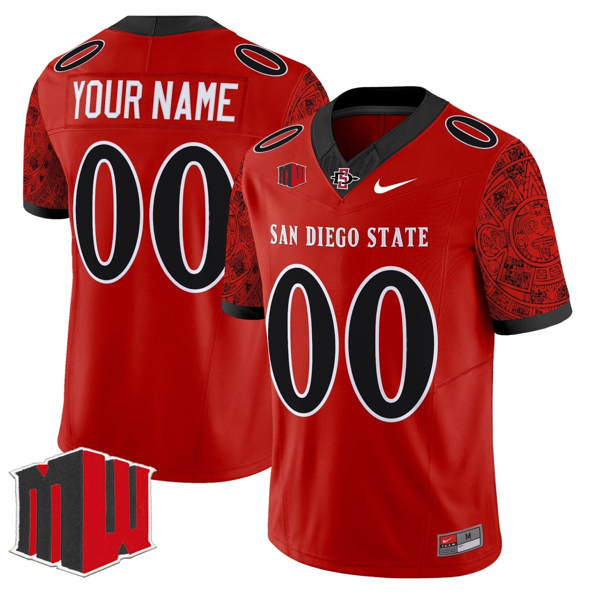 San Diego State Aztecs 2025 Vapor Limited Custom Jersey - All Stitched - Image 3