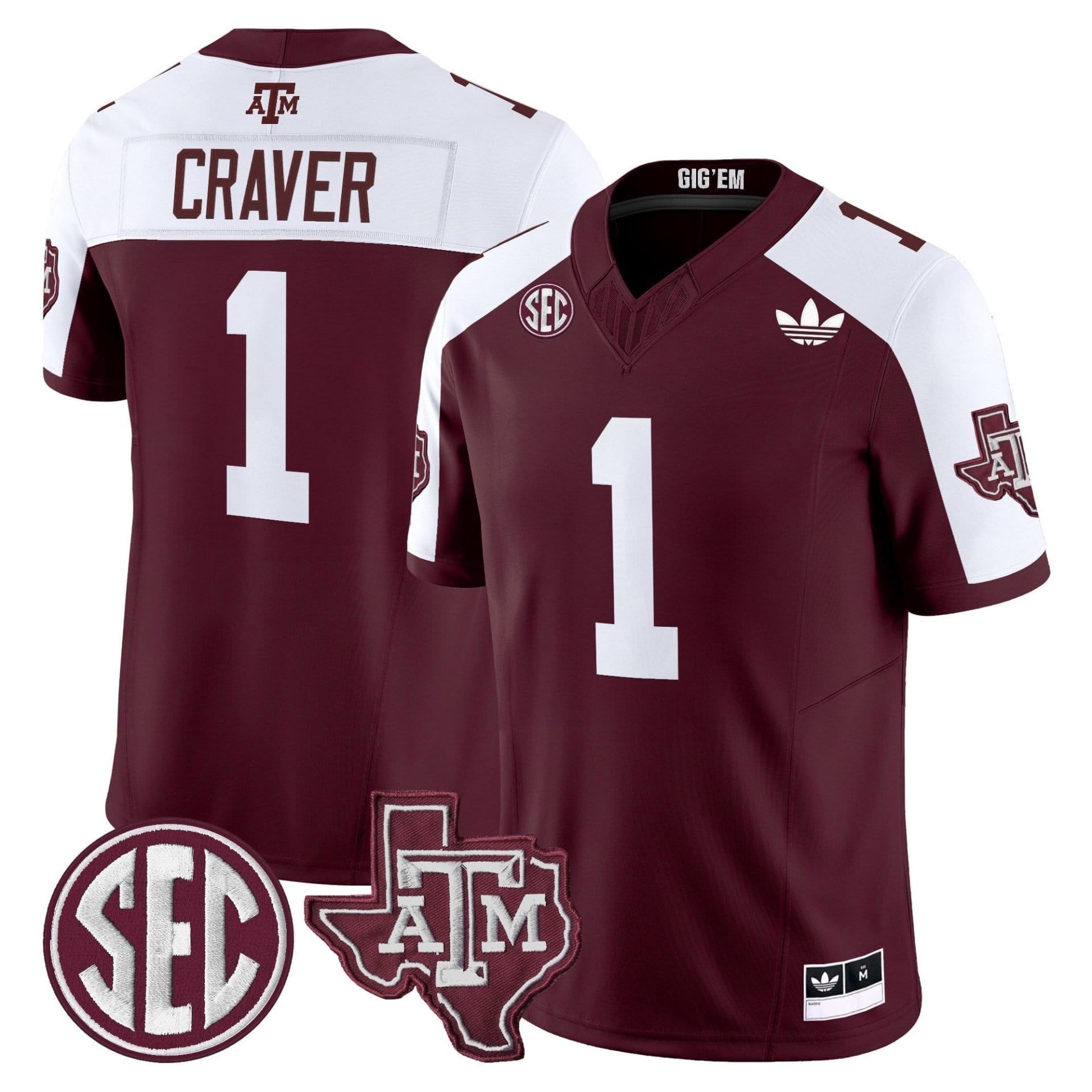 Texas A&M Aggies 2025 Vapor Limited Jersey V2 - All Stitched - Image 7
