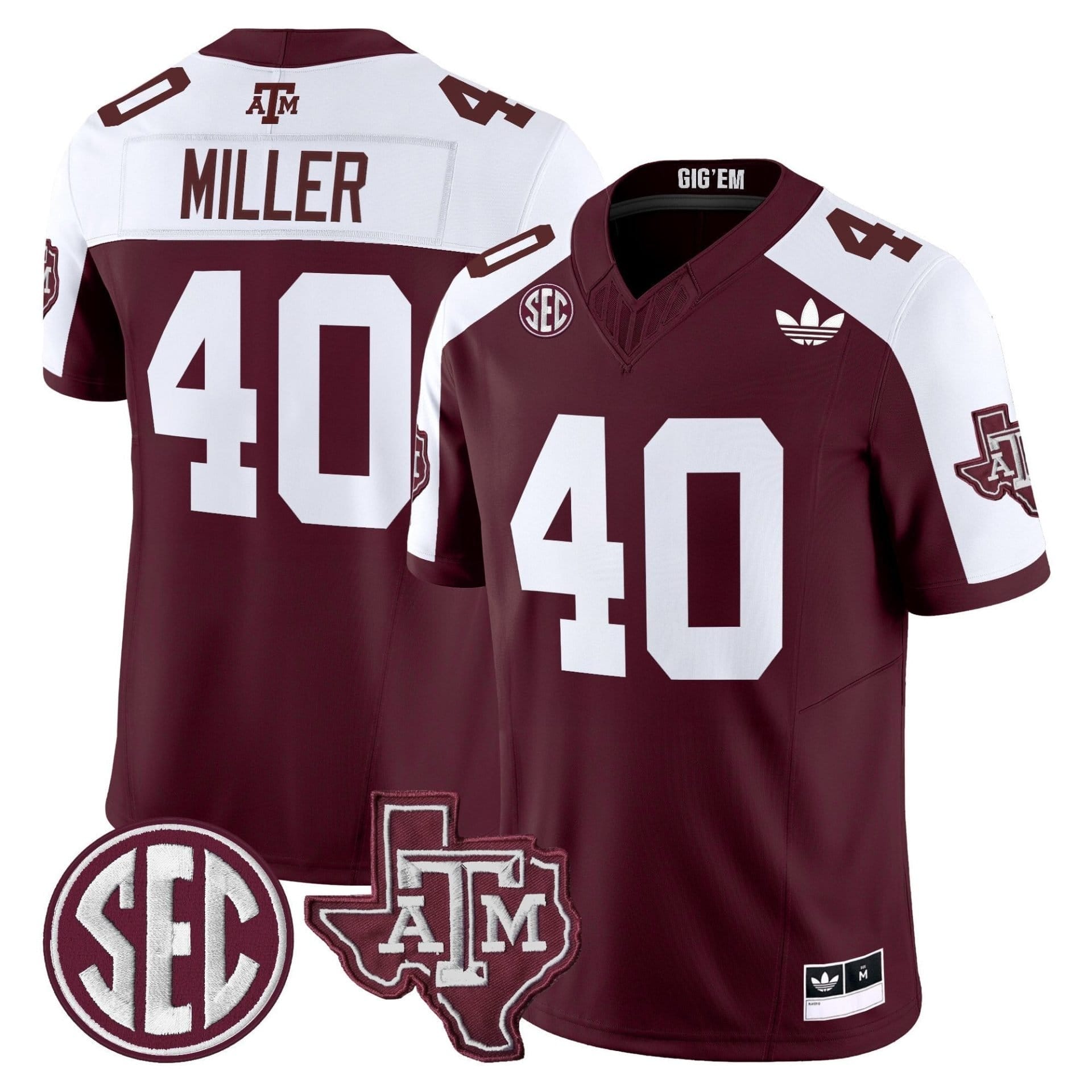 Texas A&M Aggies 2025 Vapor Limited Jersey V2 - All Stitched - Image 10