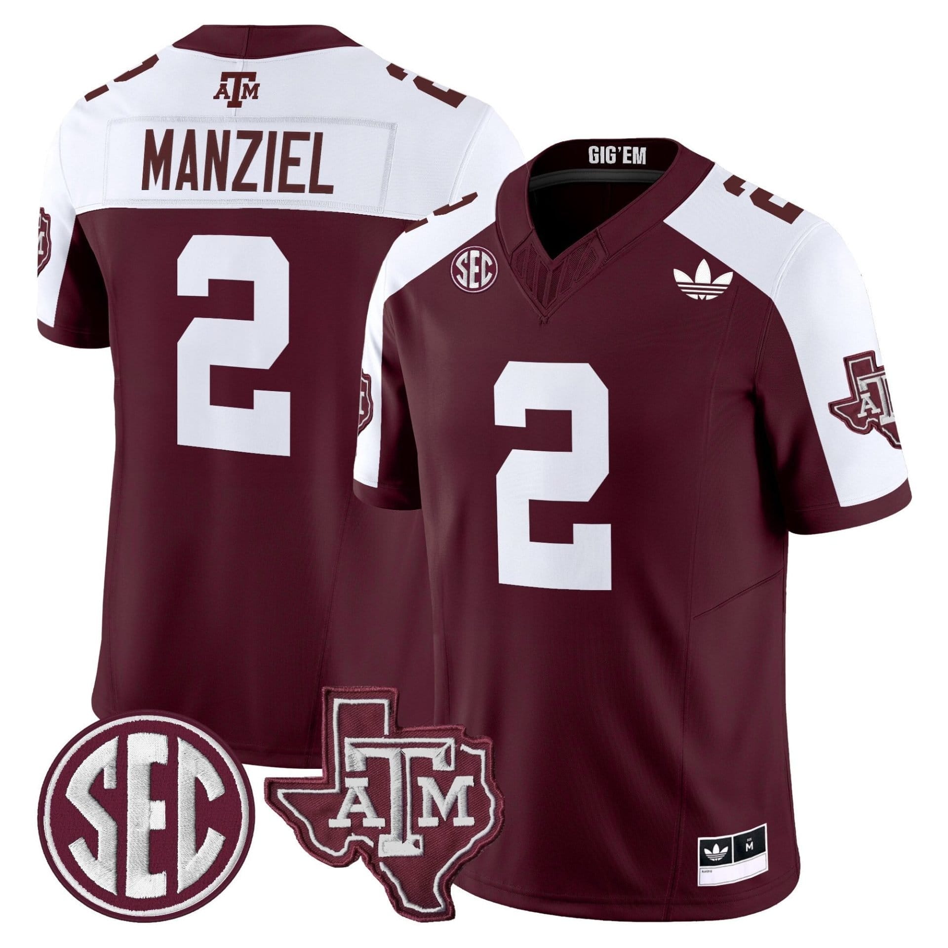 Texas A&M Aggies 2025 Vapor Limited Jersey V2 - All Stitched - Image 9
