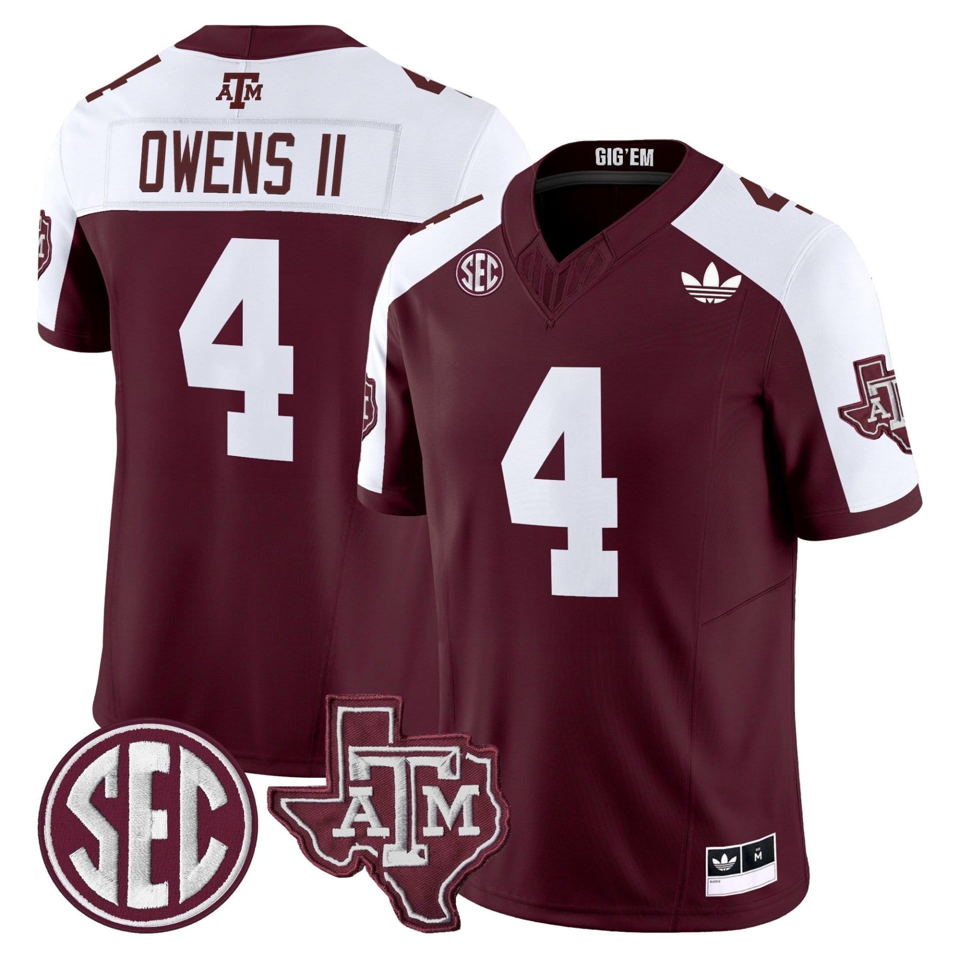 Texas A&M Aggies 2025 Vapor Limited Jersey V2 - All Stitched - Image 8