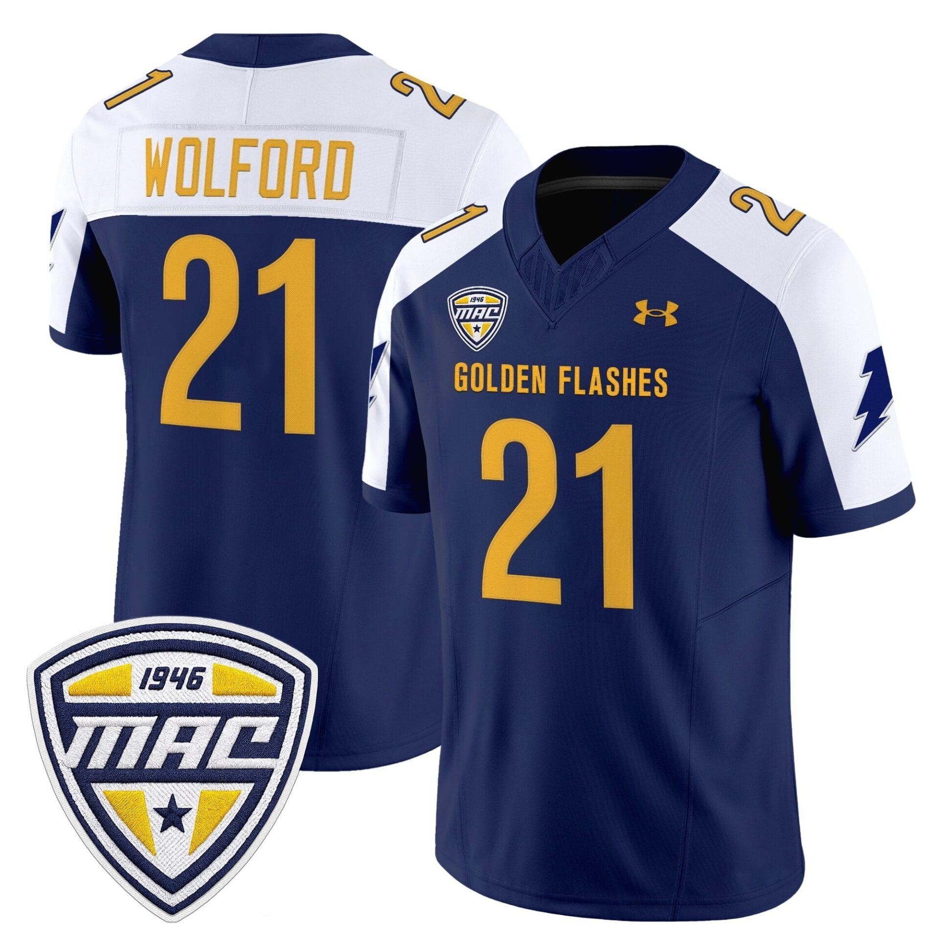 Men's Kent State Golden Flashes 2025 Vapor Limited Jersey - All Stitched - Image 29