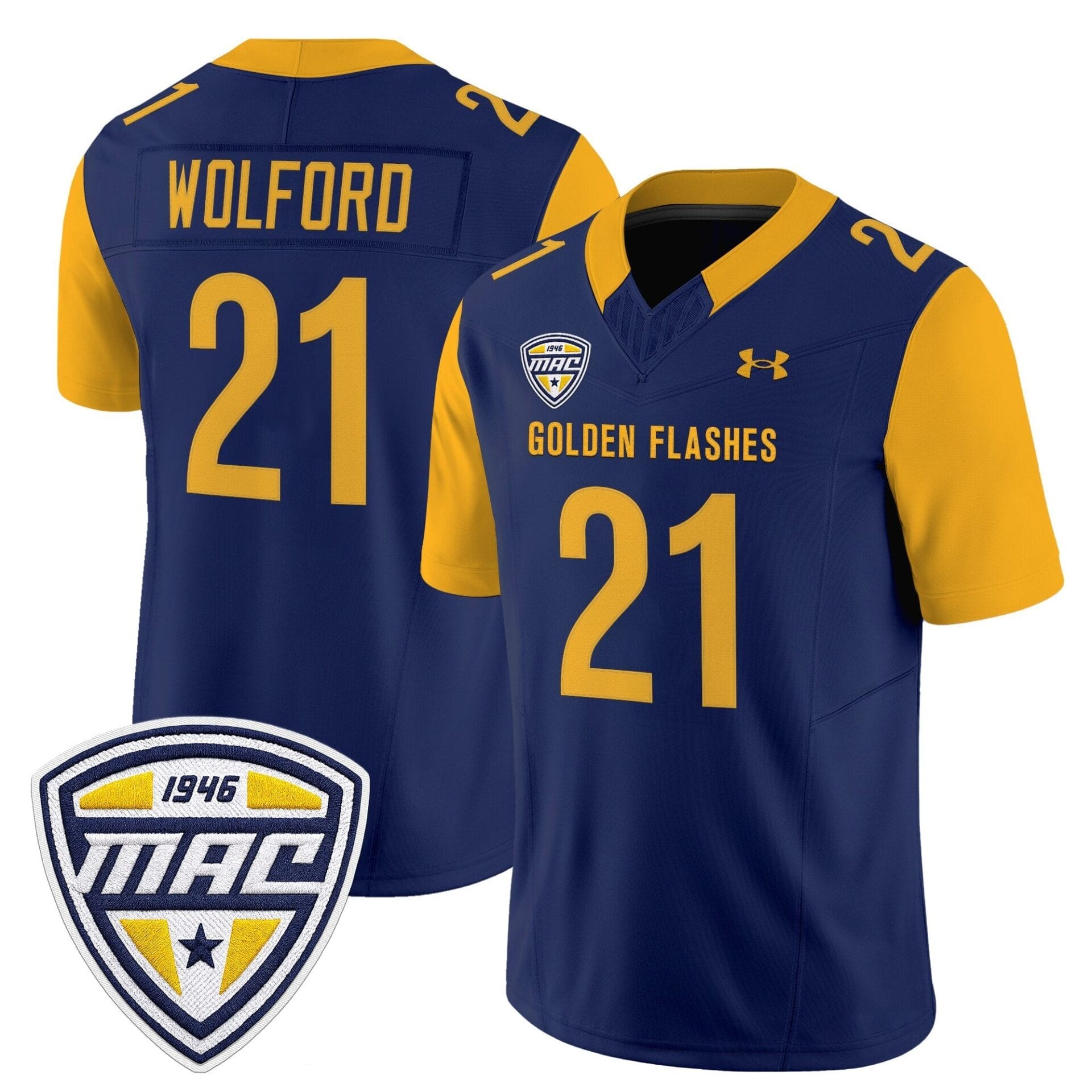Men's Kent State Golden Flashes 2025 Vapor Limited Jersey - All Stitched - Image 7