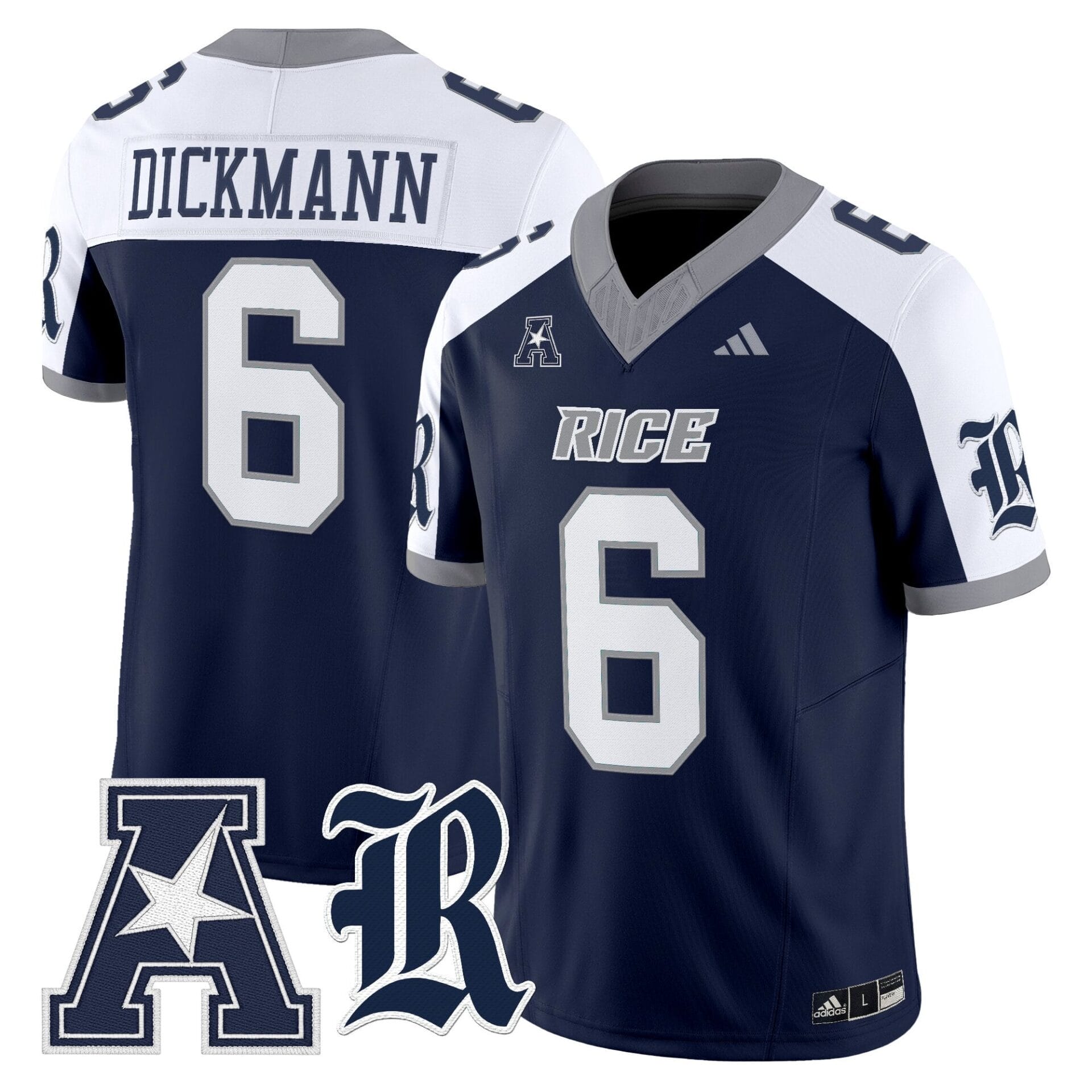 Men's Rice Owls 2025 Vapor Limited Jersey - All Stitched - Image 18