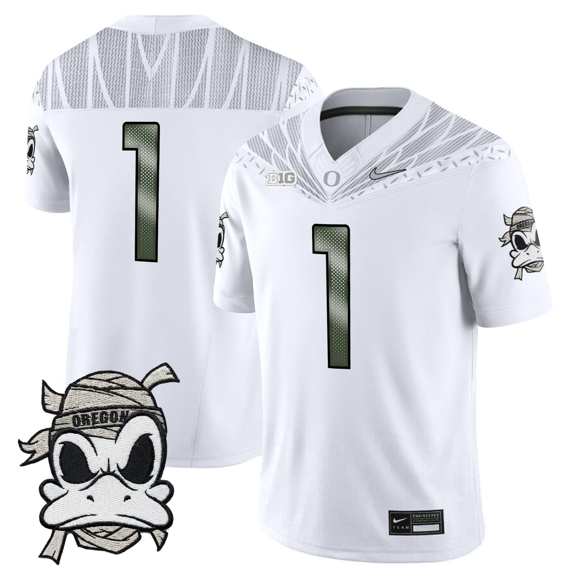 Oregon Ducks 2025 "Mummy Duck" Vapor Limited Jersey - All Stitched - Image 2
