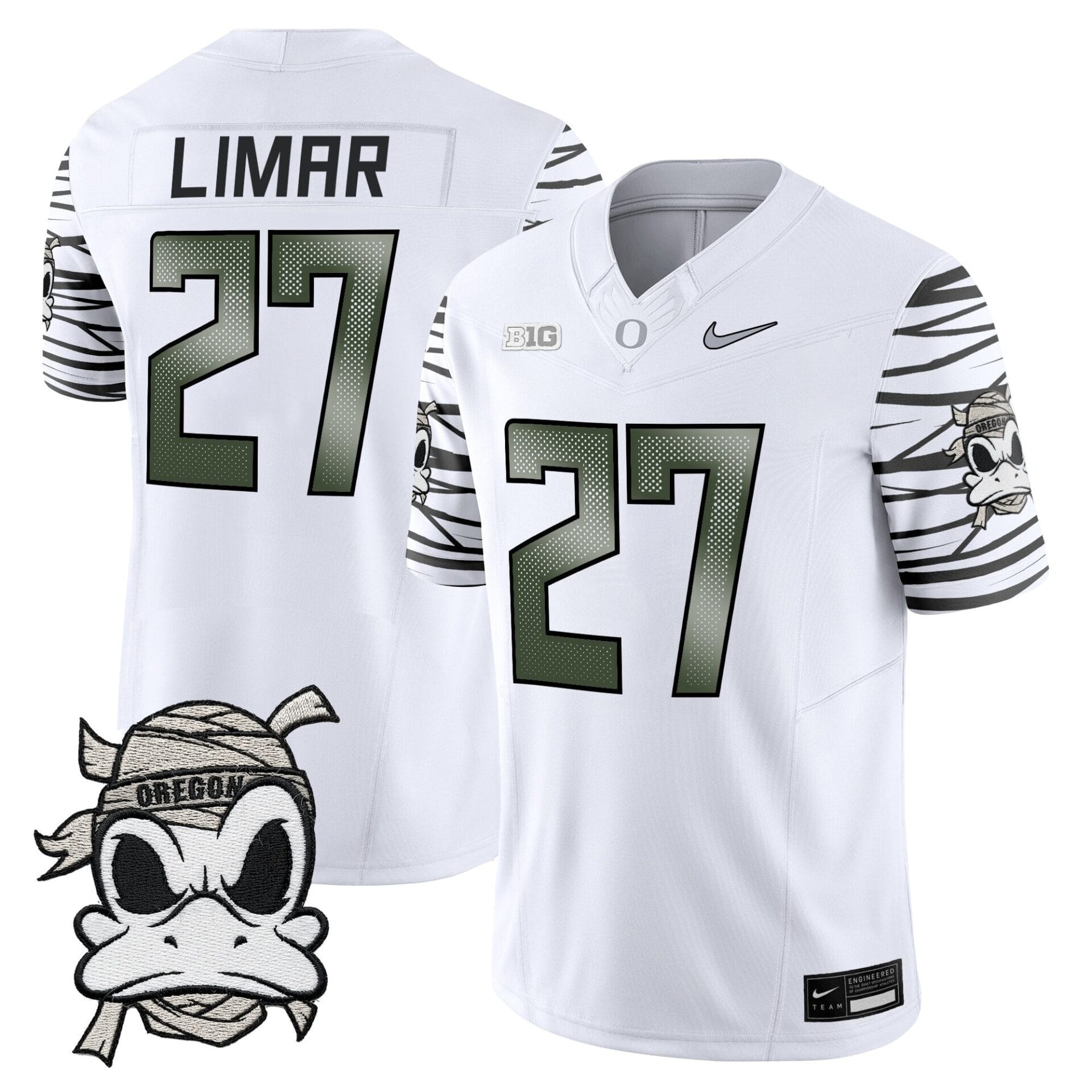 Oregon Ducks 2025 "Mummy Duck" Vapor Limited Jersey - All Stitched - Image 16