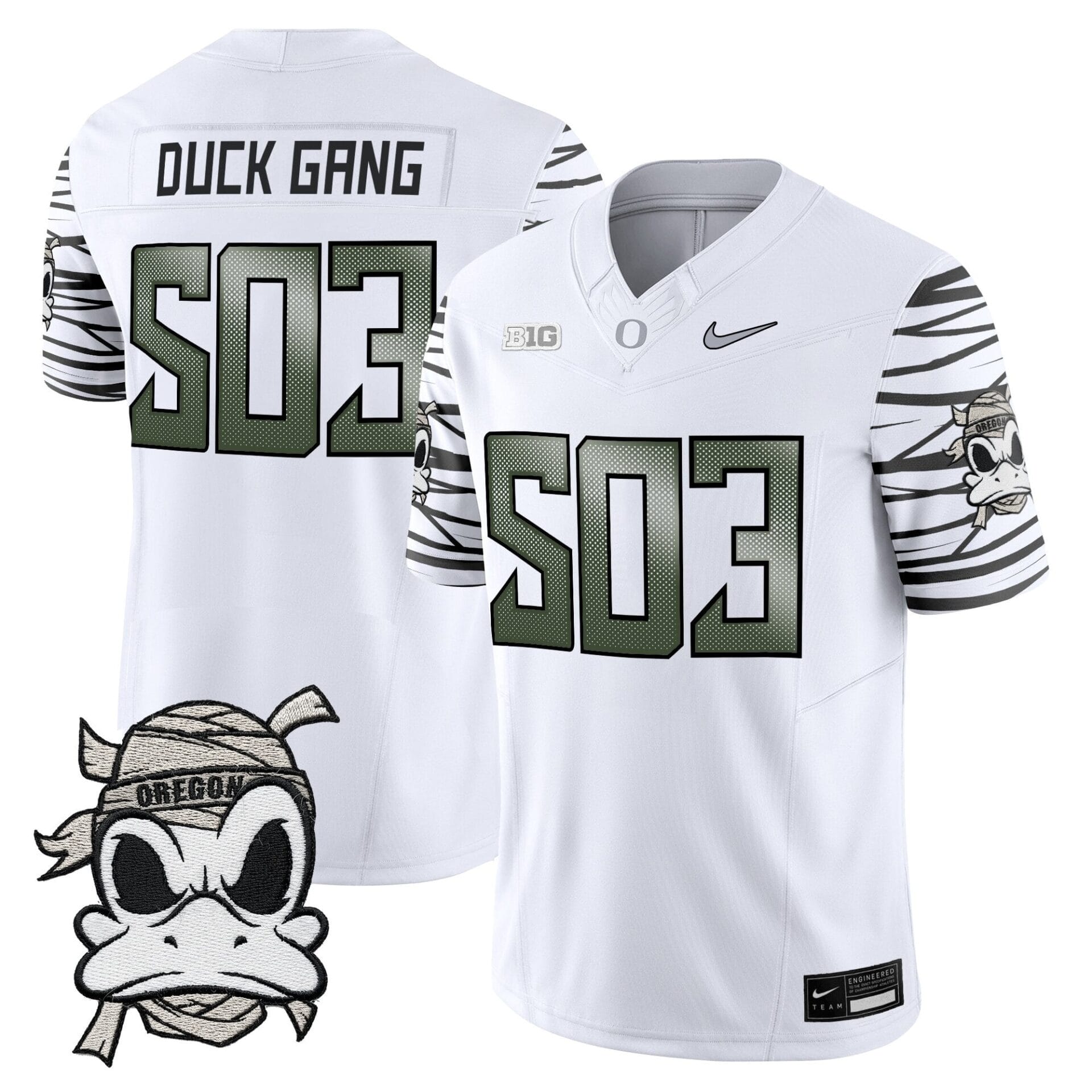 Oregon Ducks 2025 "Mummy Duck" Vapor Limited Jersey - All Stitched - Image 4